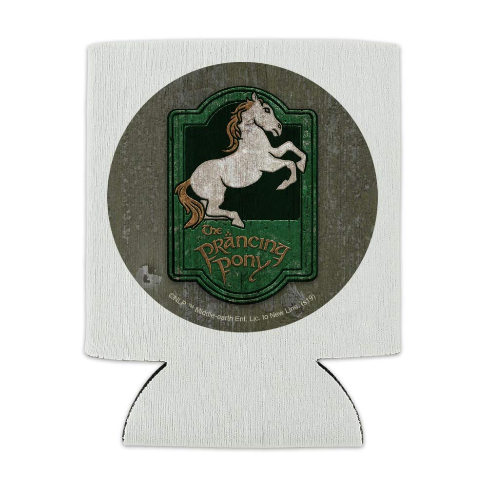 The Lord Of The Rings The Prancing Pony Can Cooler - Drink Sleeve Hugger Collapsible Insulator - Beverage Insulated Holder