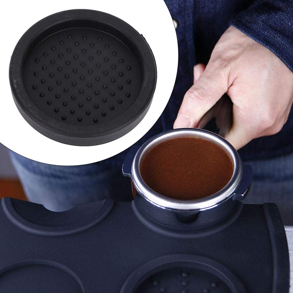 Espresso Tamper Mat, 5Pcs Round Silicone Coffee Tamp Mat Coffee Bean Crushing Grinding Placemat For Home Kitchen Office Bar Shop