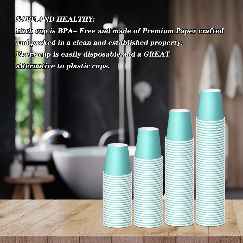 200 Pack 3 Oz White Paper Cups, Bathroom Cups Disposable,Moushwash Cups Small Snack Cups For Water, Juice,Candy Ideal For Party