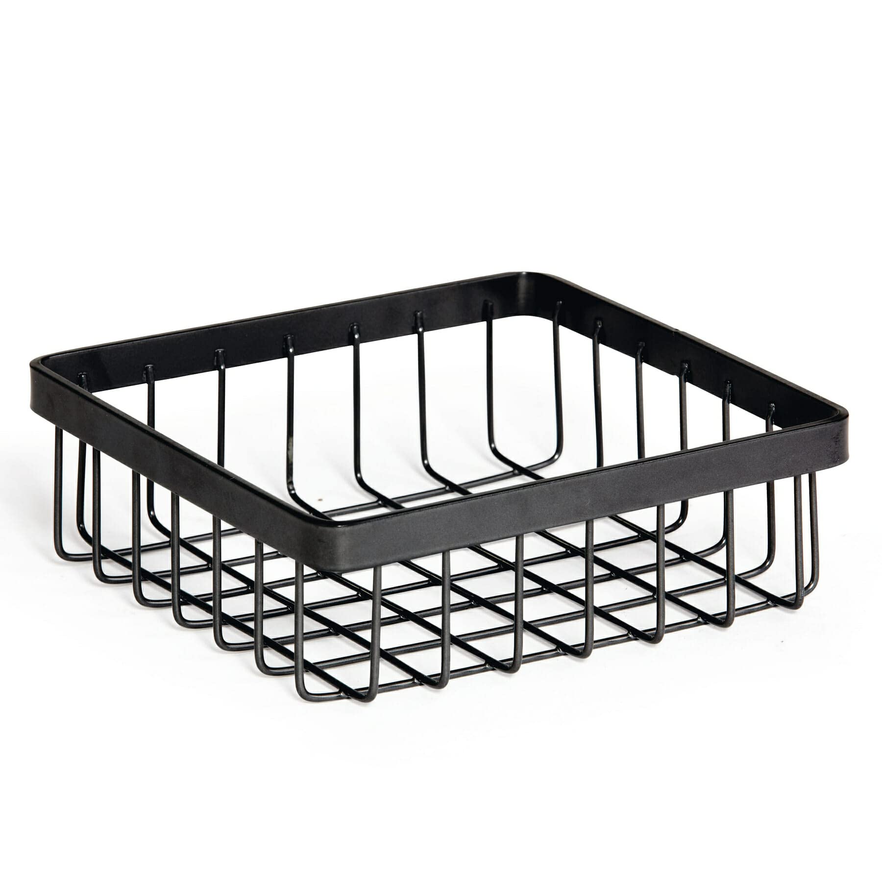 G.E.T. Wb-662-Mg Square Metal Storage Wire Basket For Pantry, Produce And More, 6'' X 6'' X 2''