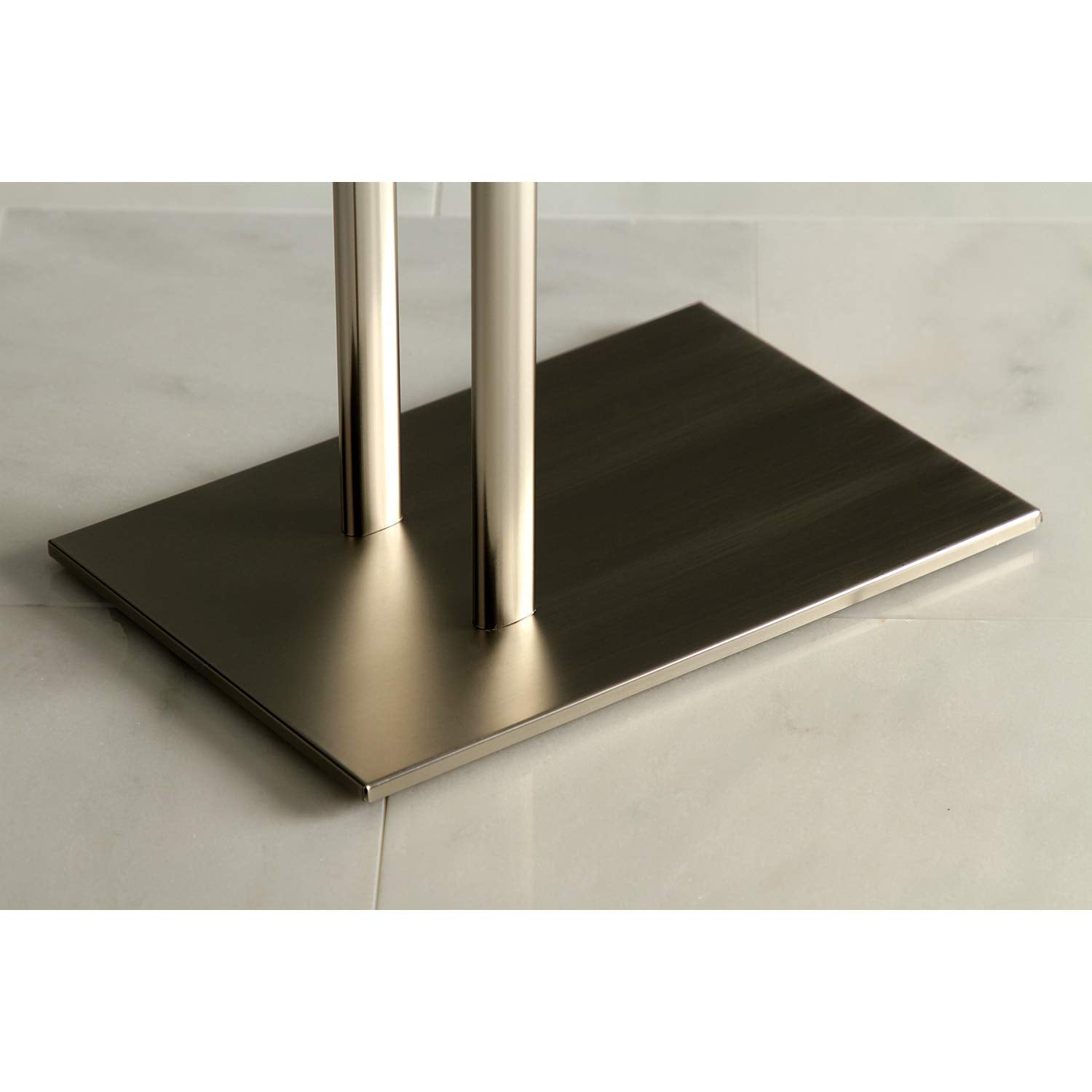 Kingston Brass Scc3098 Pedestal Dual Towel Rack, Brushed Nickel