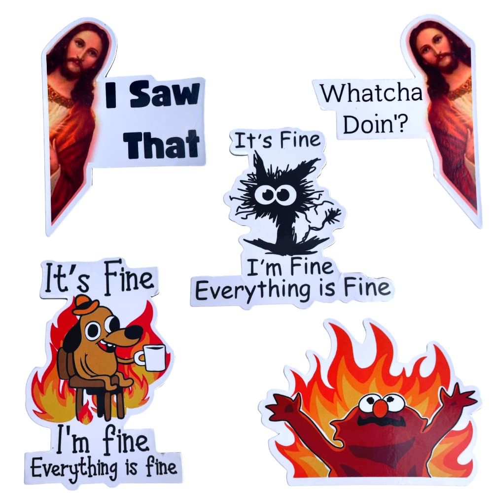 Funny Magnets, Fun Cute Cool Meme Phrase Quote Word Magnet Set For Adults; Applicable On Fridge, Refrigerator & Car With Jesus I