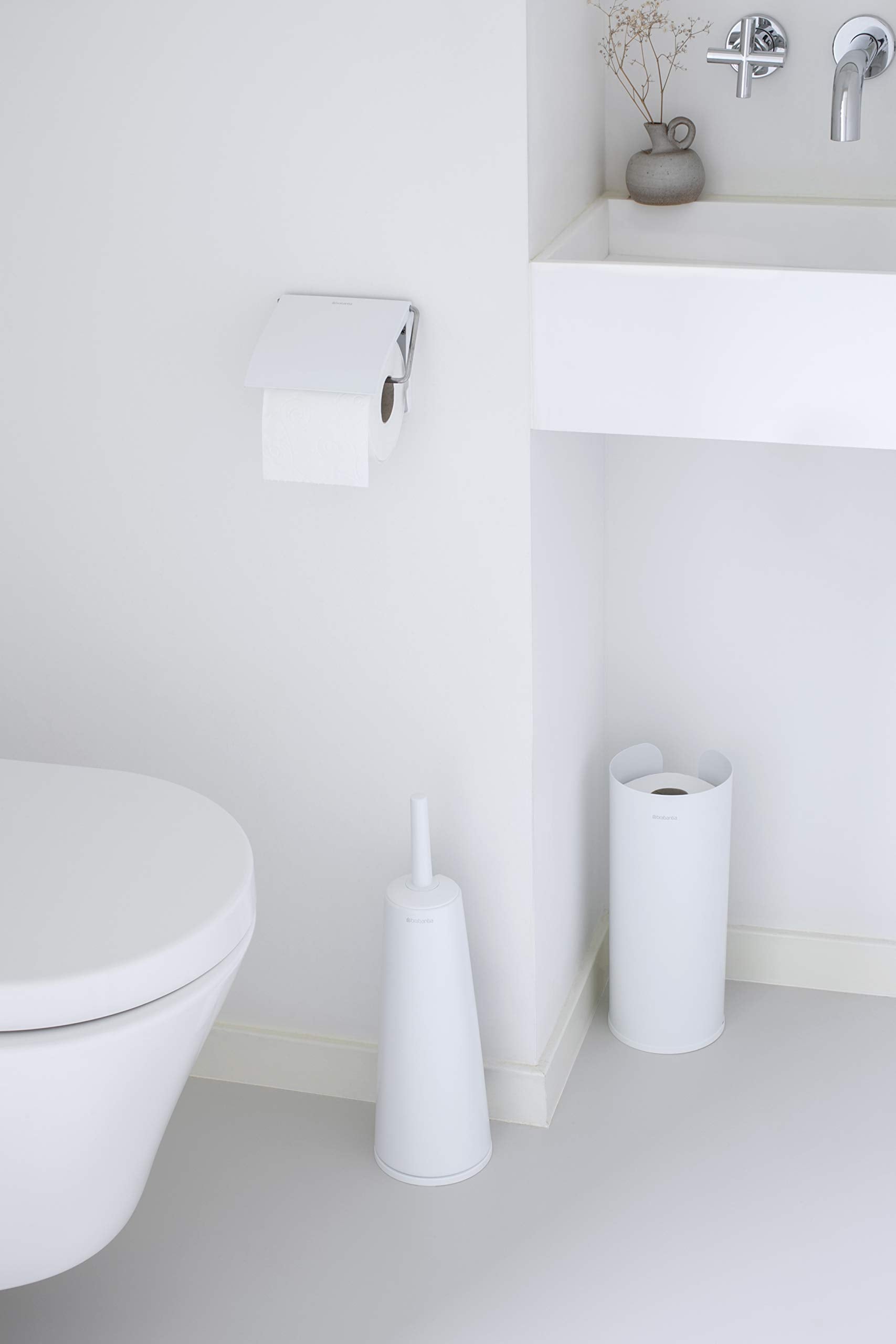 Brabantia Toilet Brush and Holder  White (414664)