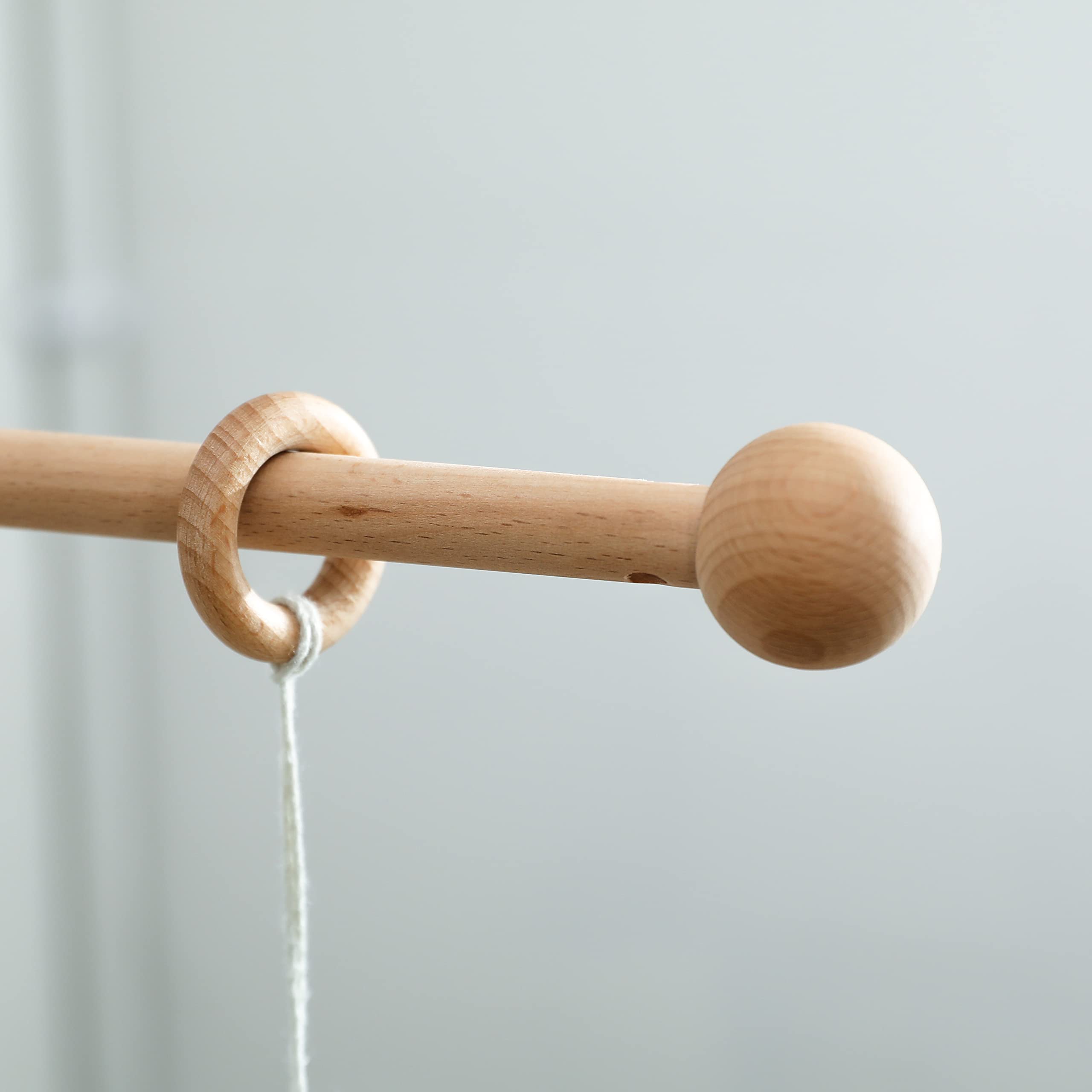 Crib Mobile Arm - HBM Wall Mounted Wooden Mobile Arm for Crib Baby Mobile Hanger Beech Mobile Crib Arm Attachment Nursery Decor Crib Mobile Hanger for Crib