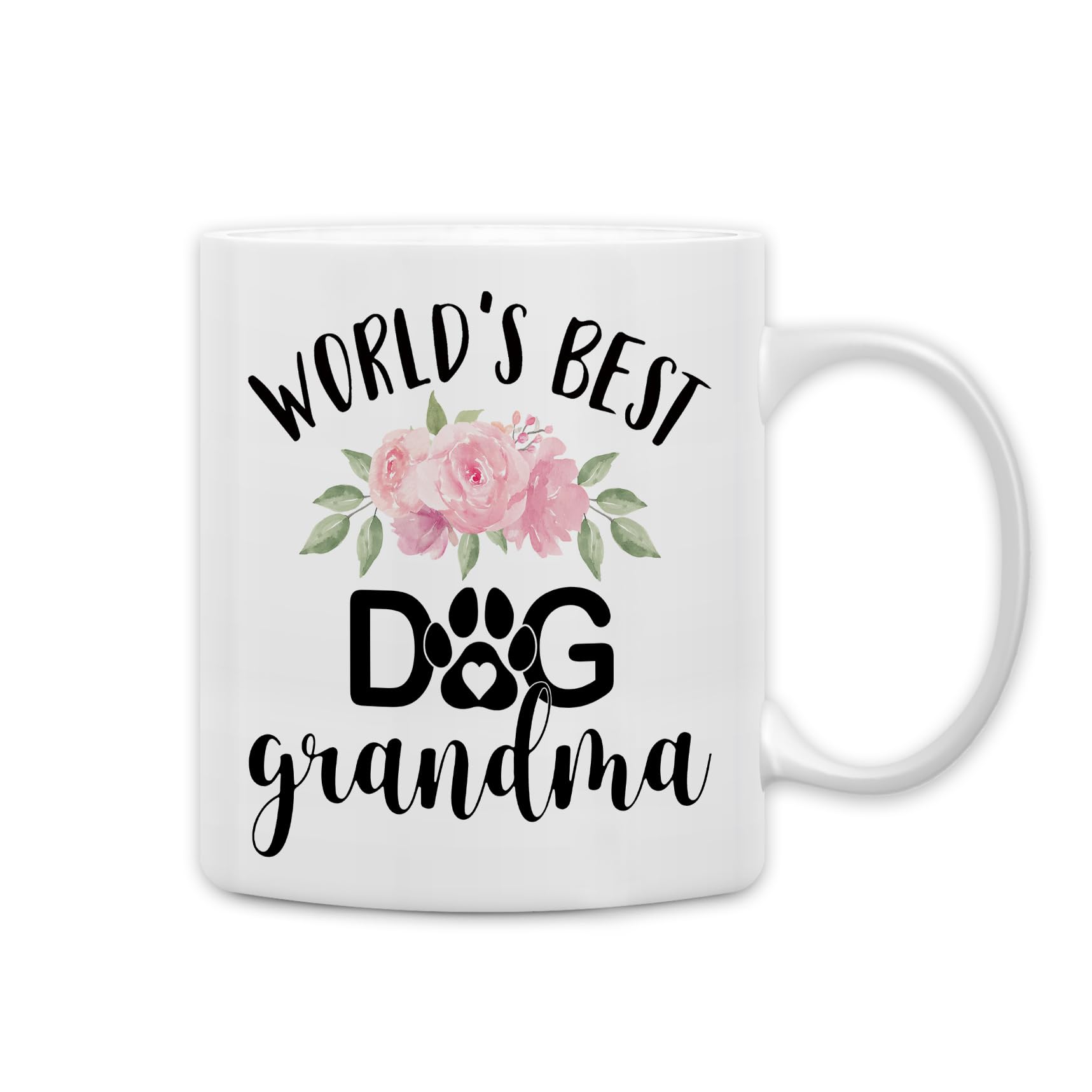 QASHWEY Dog Grandma Gifts Mug, Gifts for Dog Grandma Coffee Mug, Mothers Day Dog Owner Lover Mug Tea Cup Gifts for Grandma Grand
