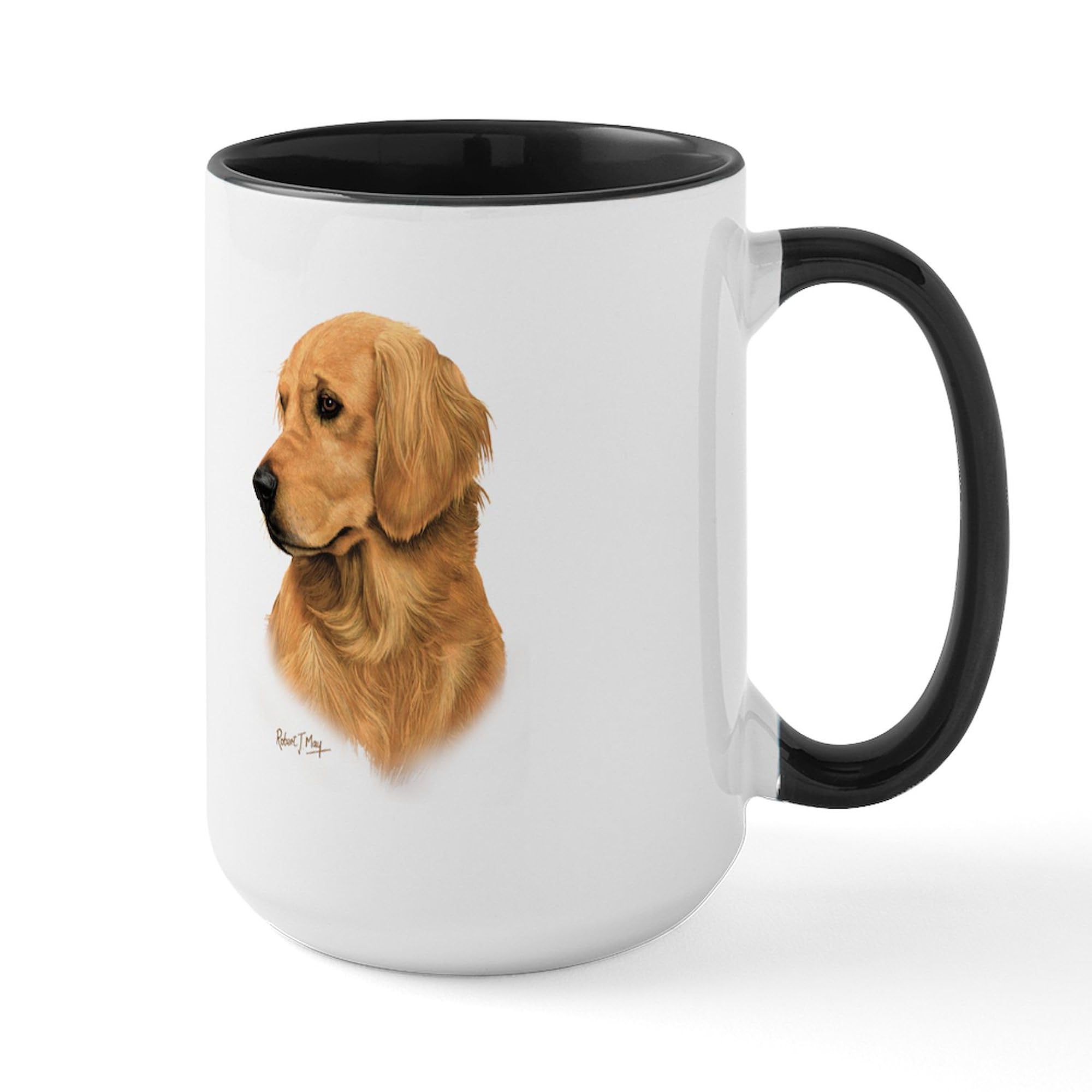 CafePress Golden Retriever Large Mug 15 oz (444 ml) Ceramic Coffee Mug