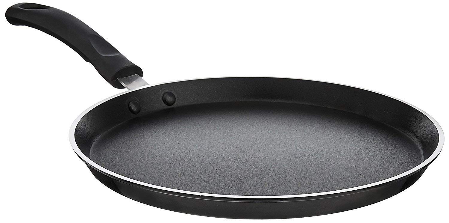 Shourya Trading Non Stick Dosa Pan/Tawa, Size 290 Mm, Thickness 2.6 Mm, Black And Brown