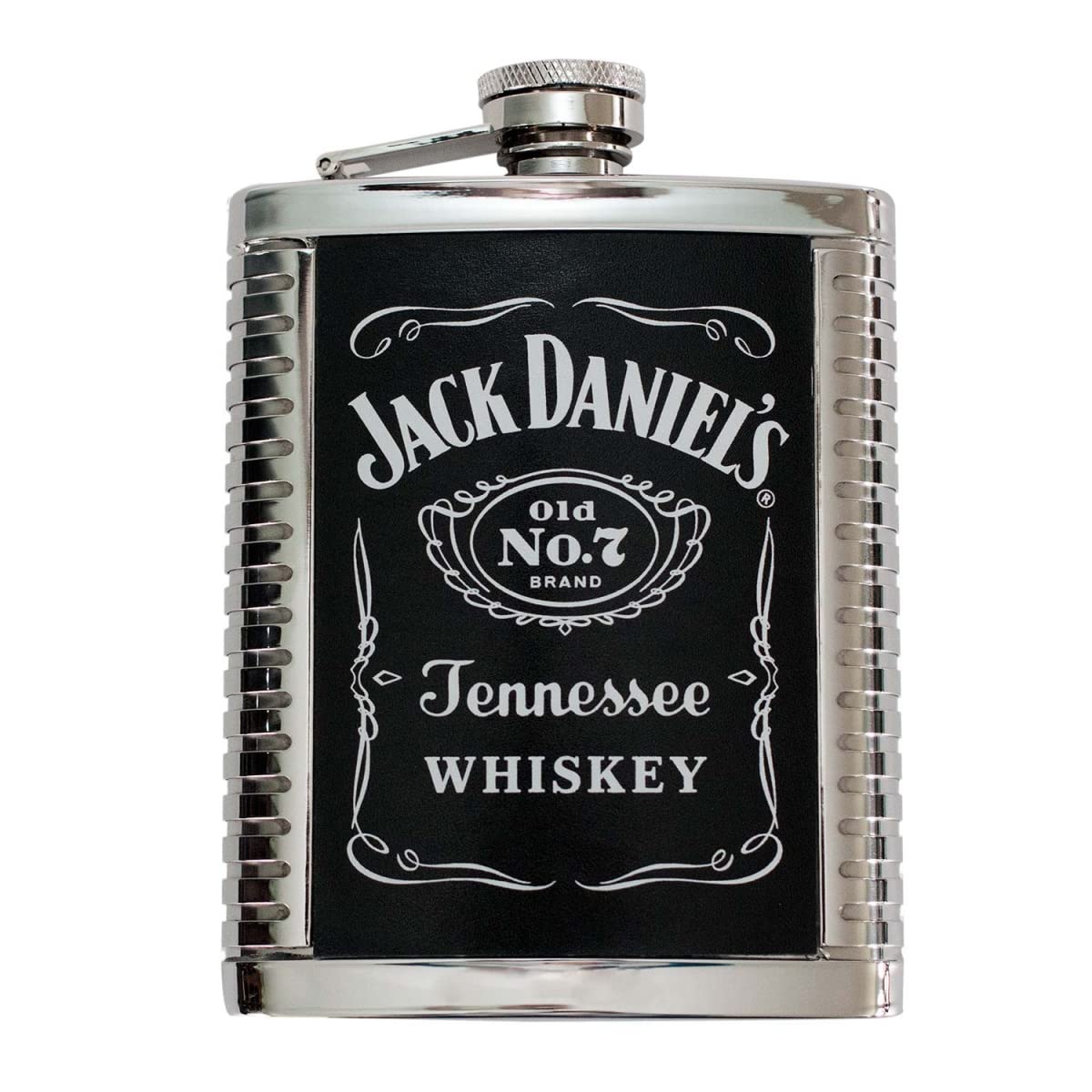 Jack Daniels Ribbed Flask