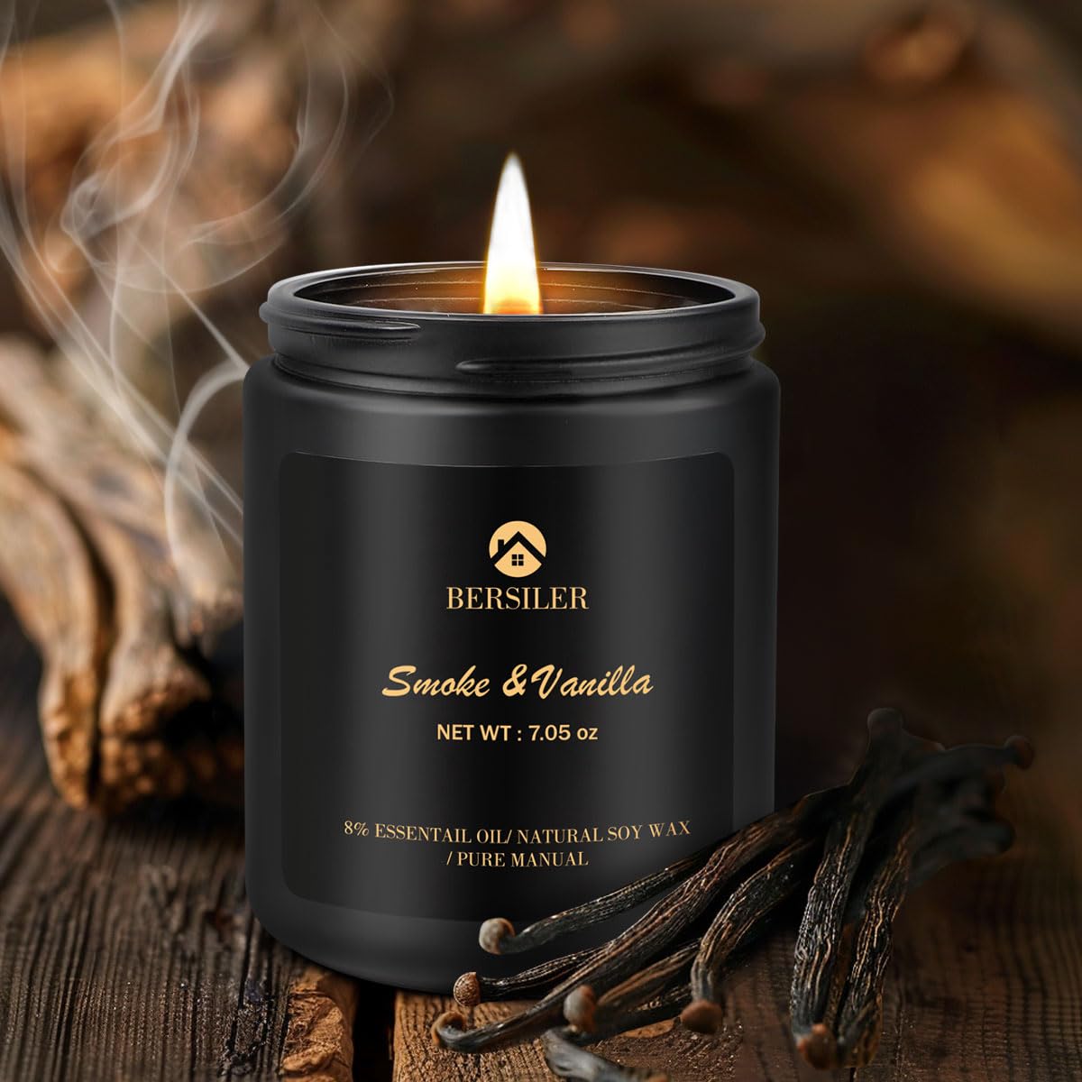 Scented Candle for Men, Vanilla Candle for Home Scented, Candle Gifts for Men, Aromatherapy Candle, Stress Relief and Relax Gift