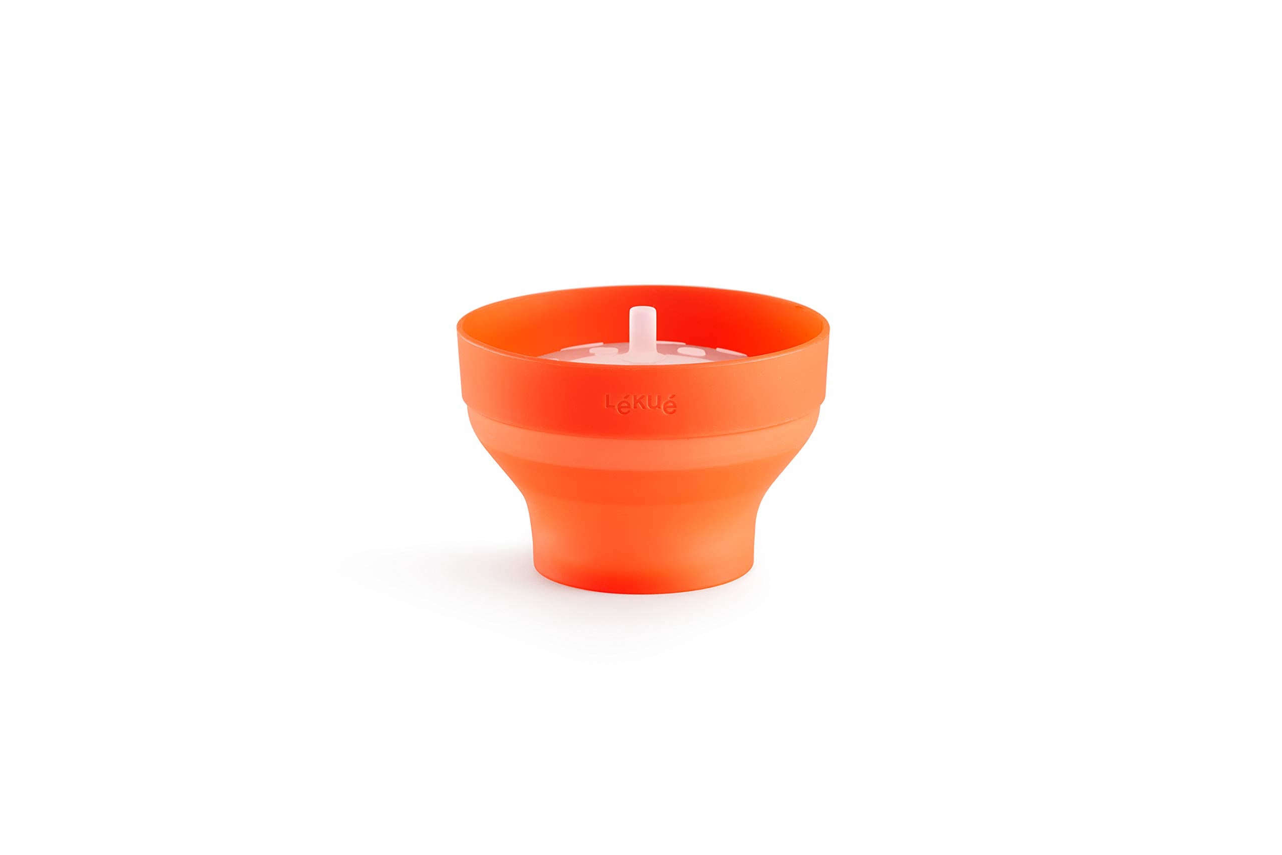 Lékué Mini Microwave Popcorn Maker, Silicone, 5 x 3.5in, Red, Model 0202227S01