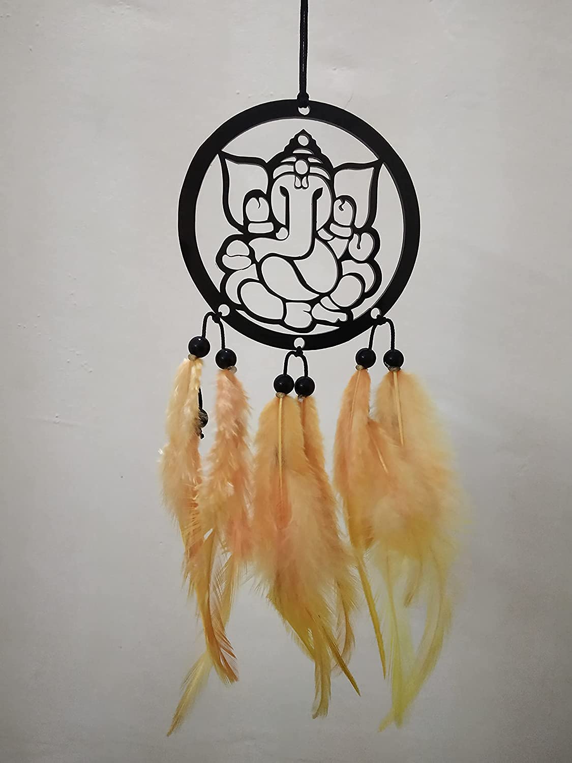 Rahi Enterprise Dream Catcher Lord Ganesha Hand Made for Positive Vibes, Wall Decor and car Hanging Made with Acrylic Material w