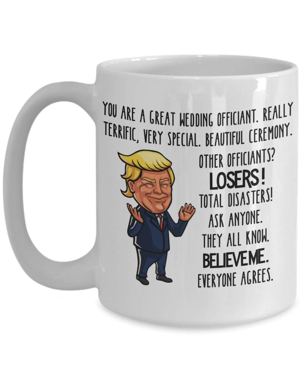 Trump Mug For Wedding Officiant Gift Ideas For Thank You Gag Gifts For Men And Women
