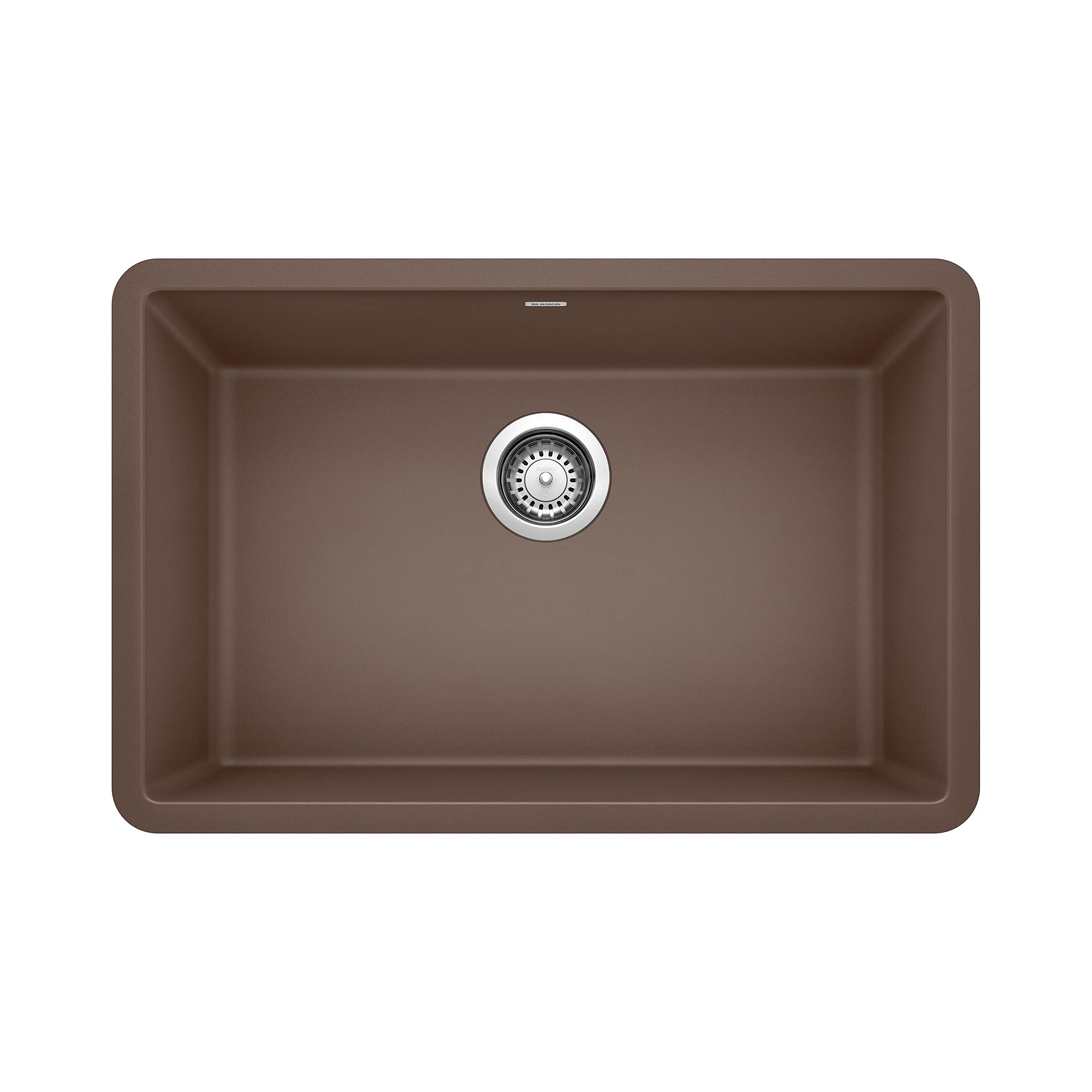 BLANCO, Caf   Brown 522433 PRECIS SILGRANIT Single Bowl Undermount Kitchen Sink