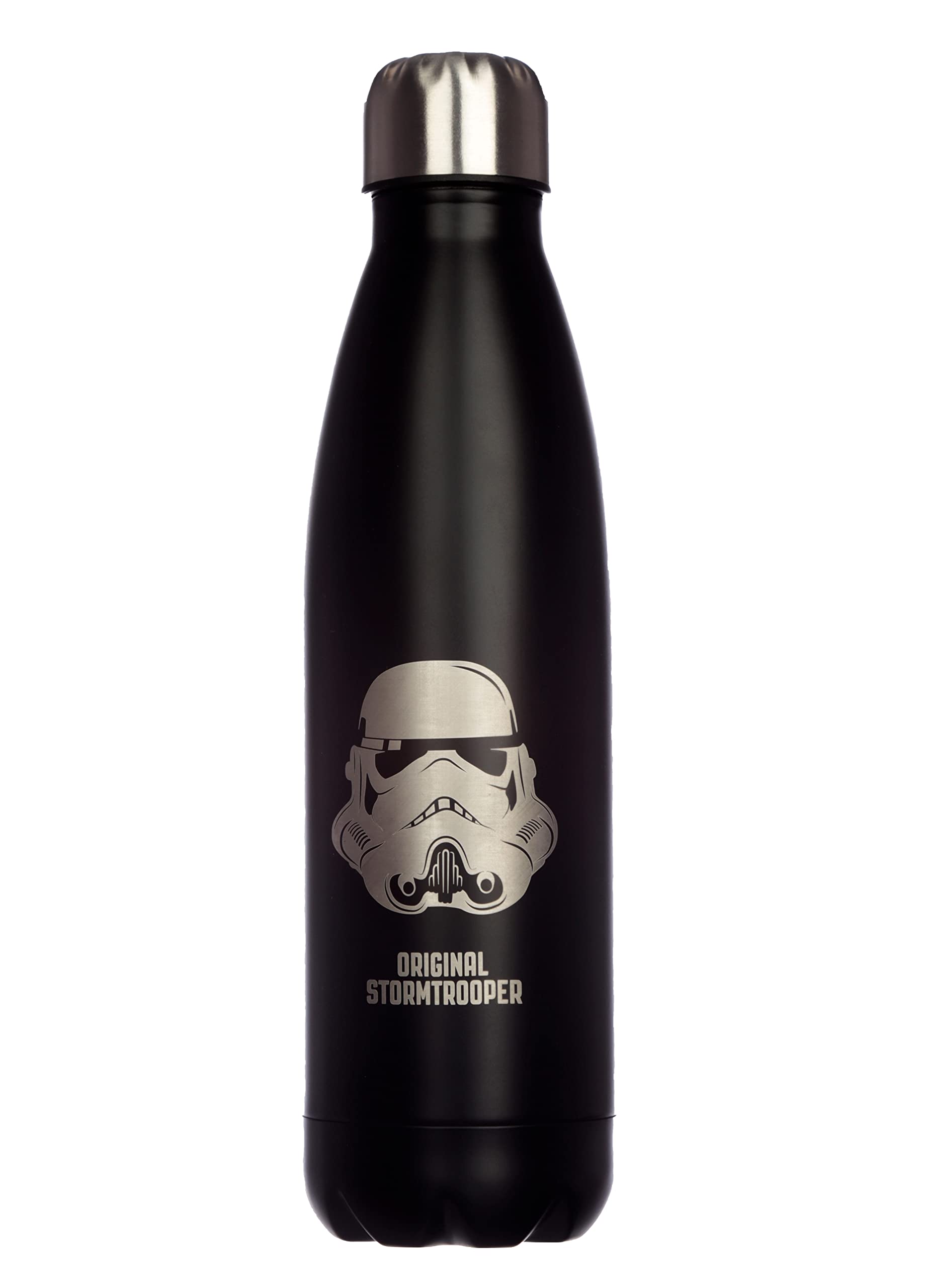 Puckator The Original Stormtrooper - Stainless Steel Water Bottle - Cold for 24h and Hot for 12h - Metal Water Bottles with Stor