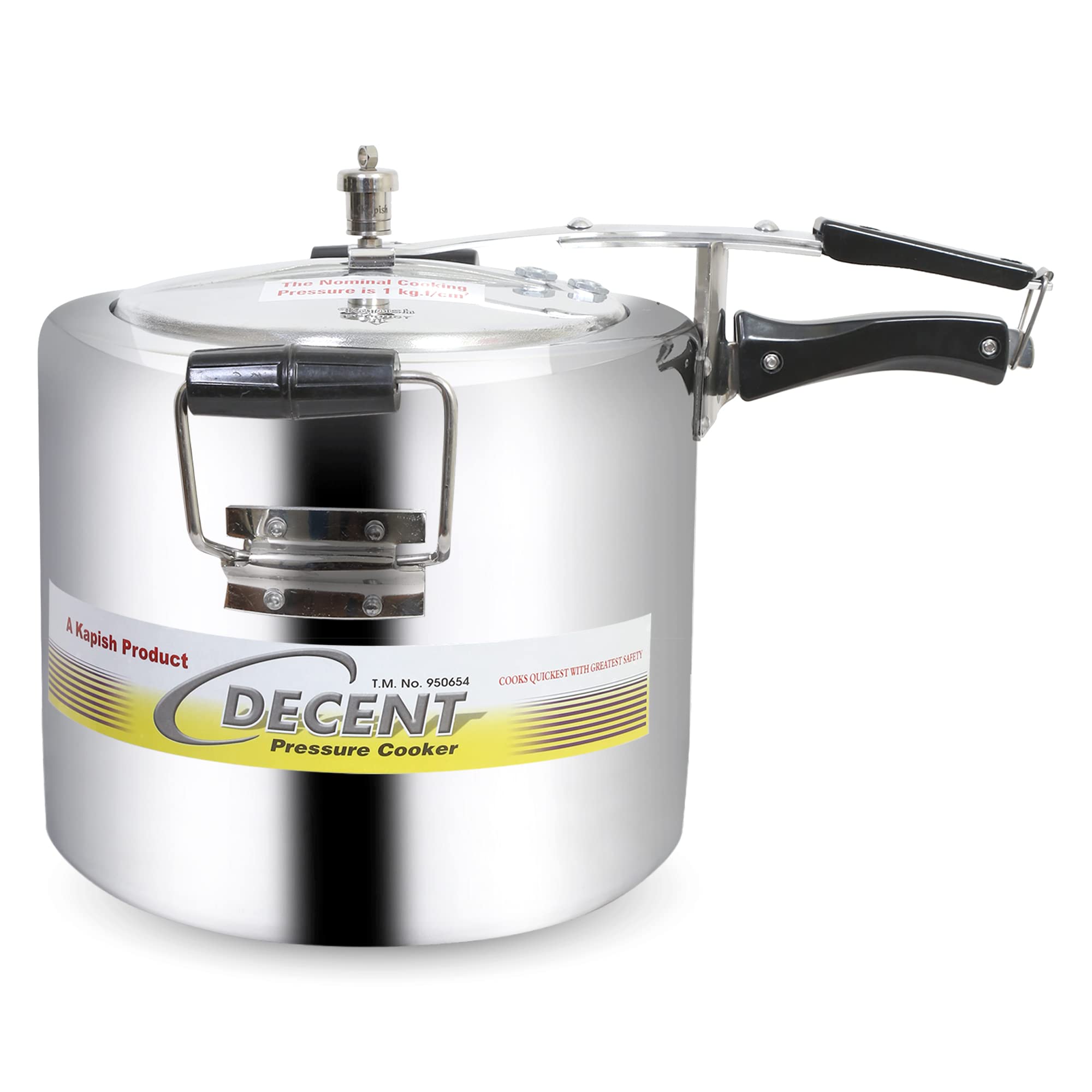Decent Classic Aluminium 18 L Pressure Cooker (Aluminium) Isi Marked