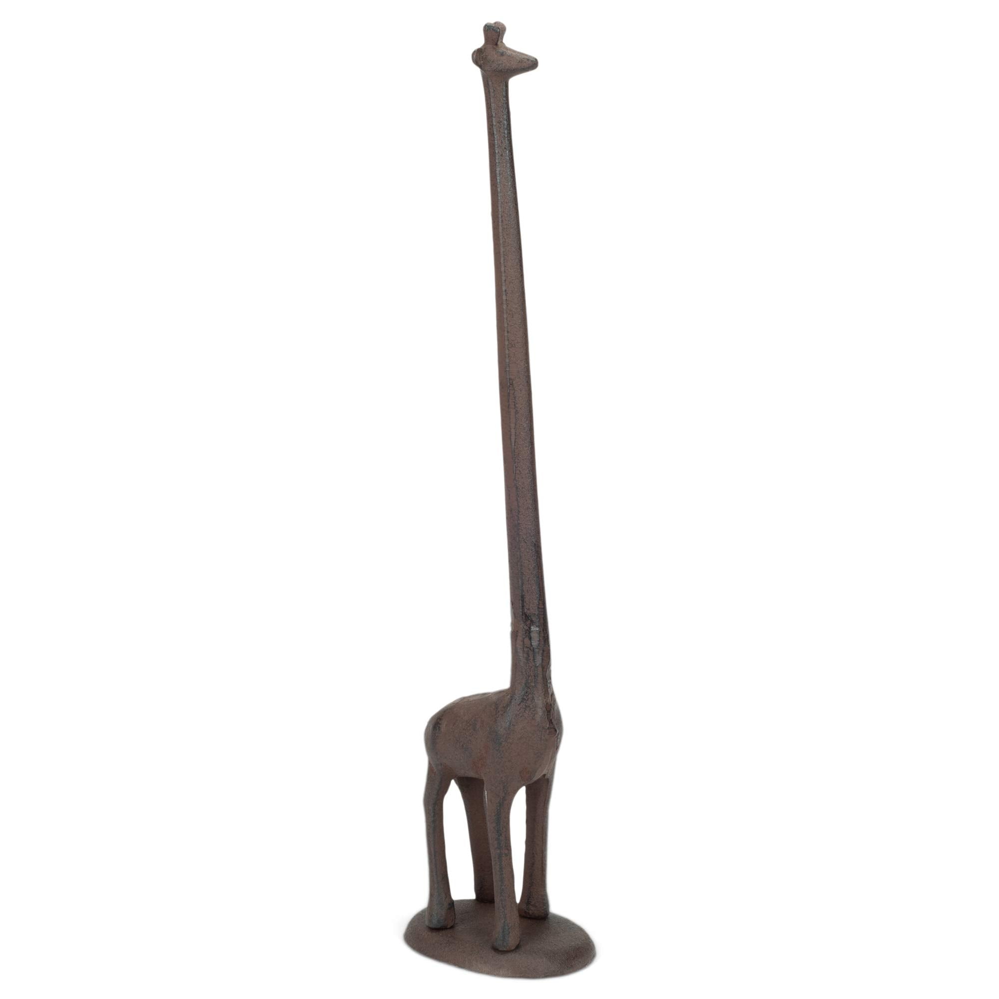 47Th & Main Cast Iron Paper Towel Holder, 17-Inches Tall, Giraffe