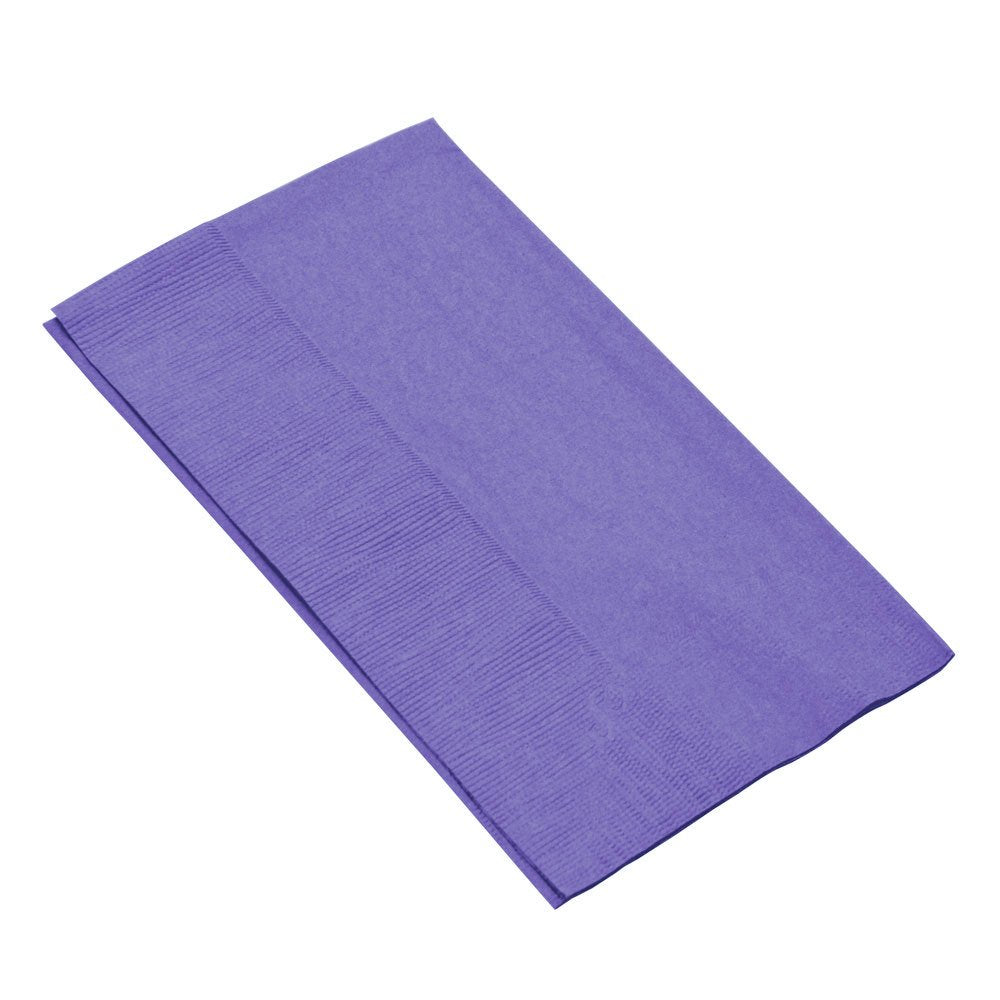 New Purple 2-Ply Guest Towels - 8'' X 4'' (Pack Of 40) - Luxury Paper Hand Towels For Parties & Events