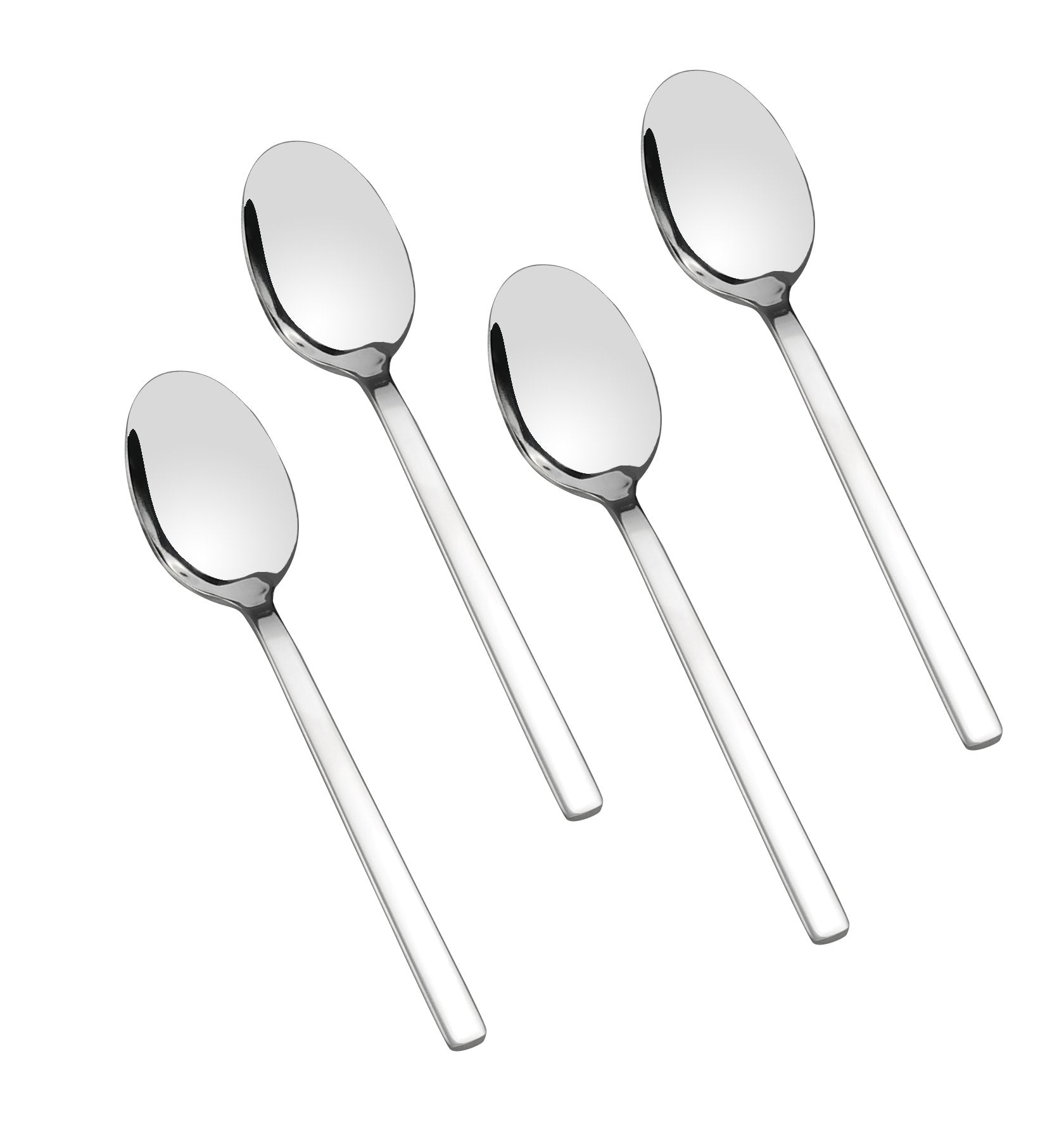 Doryh Stainless Steel Dessert Spoons Set, 12-Piece, 6.69 Inches