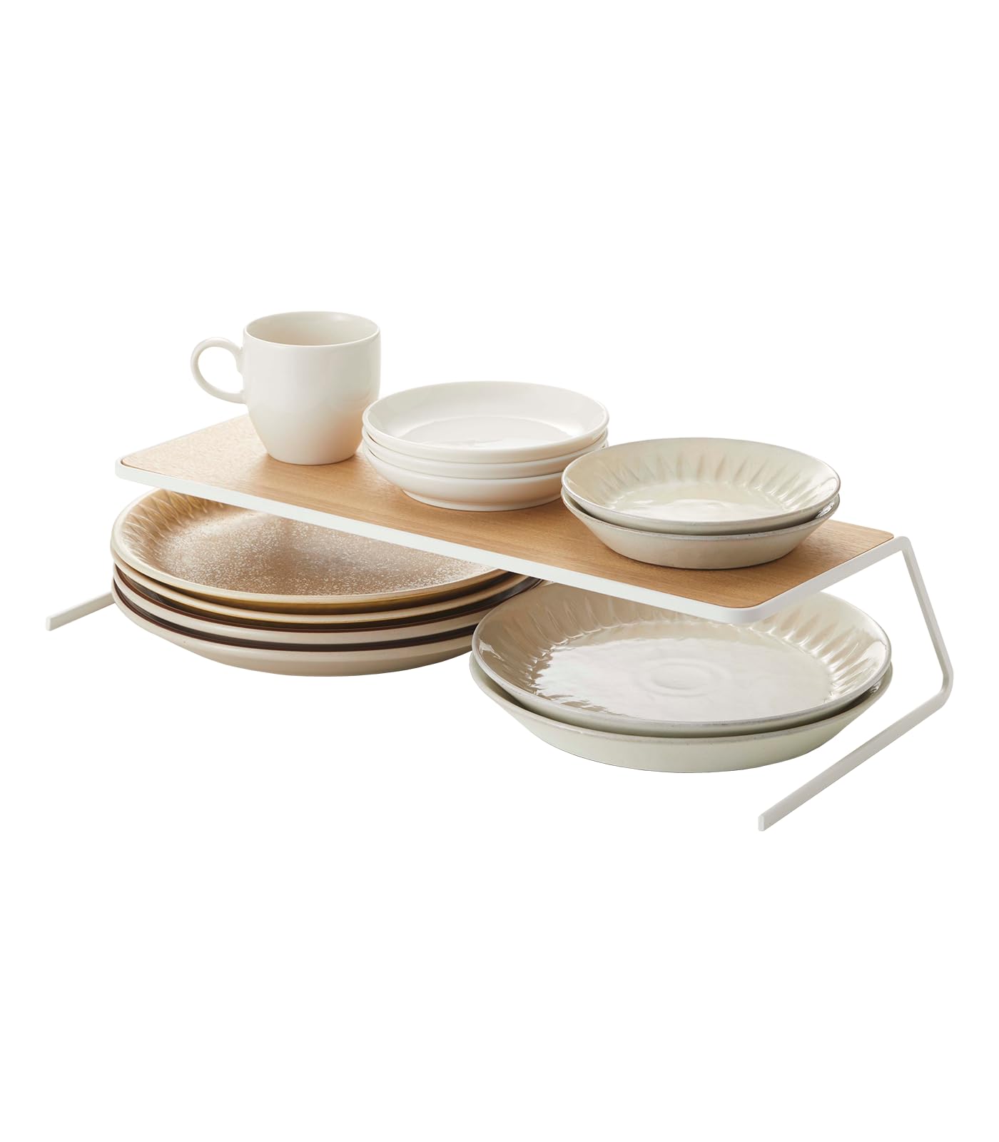 Yamazaki Home Dish Riser - Kitchen Cabinet Shelf And Organizer - No Assembly Req.