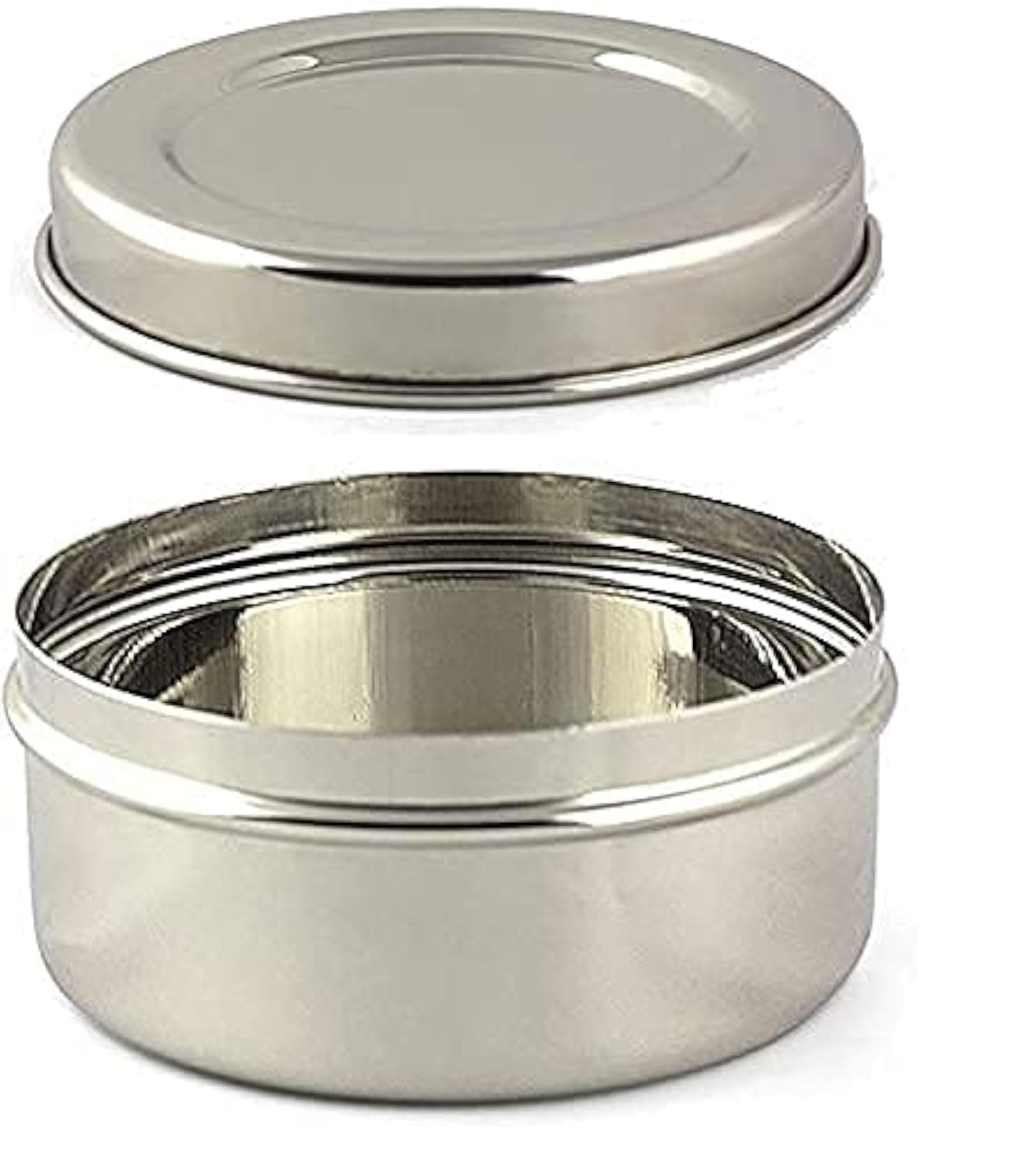 Vinod Stainless Steel Puri Dabba, Storage Containers (Dia: 14.5 Cm, H  7.5 Cm) Capacity: 750Ml