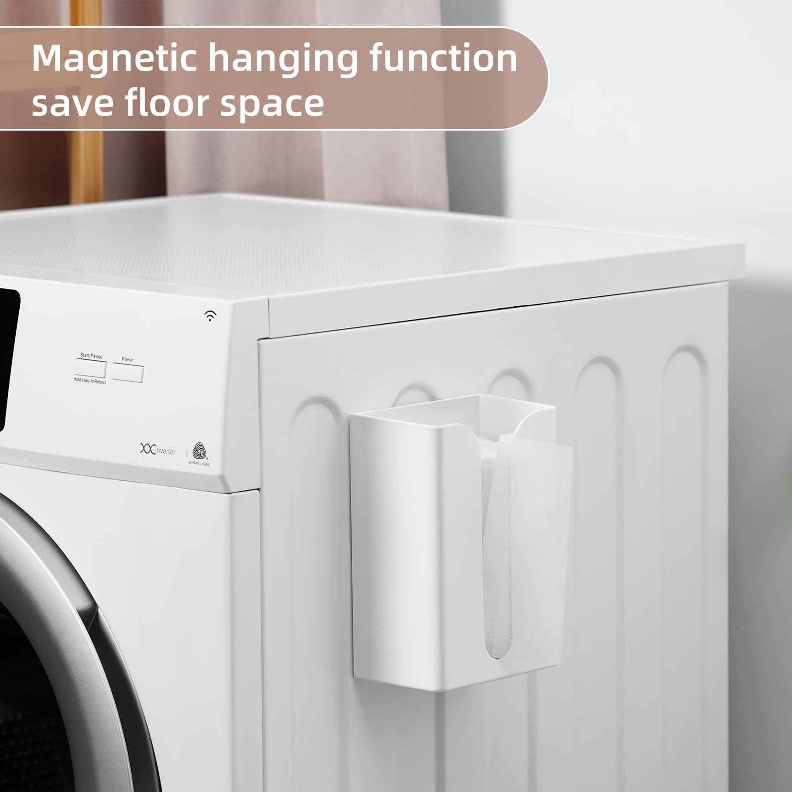 Magnetic Dryer Sheet Holder For Laundry Room, Dryer Sheet Container,Dryer Sheet Dispenser,Plastic Wall Dryer Sheet Box For Laund