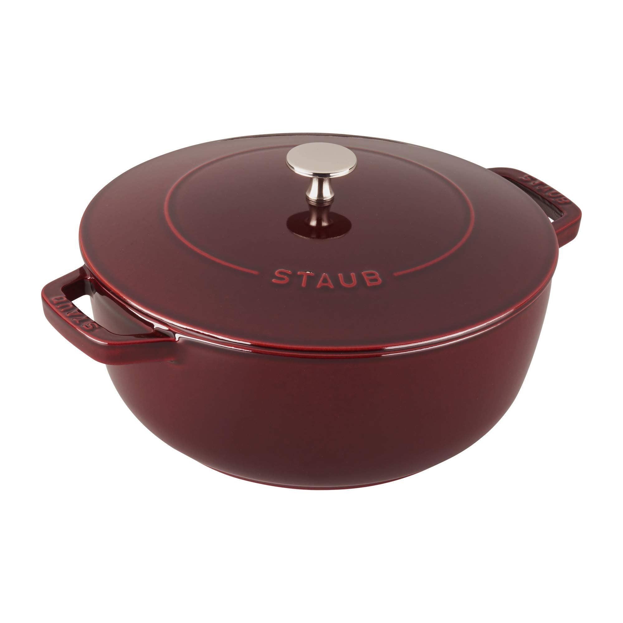 Staub Cast Iron 3.75-Qt Essential French Oven (Grenadine)