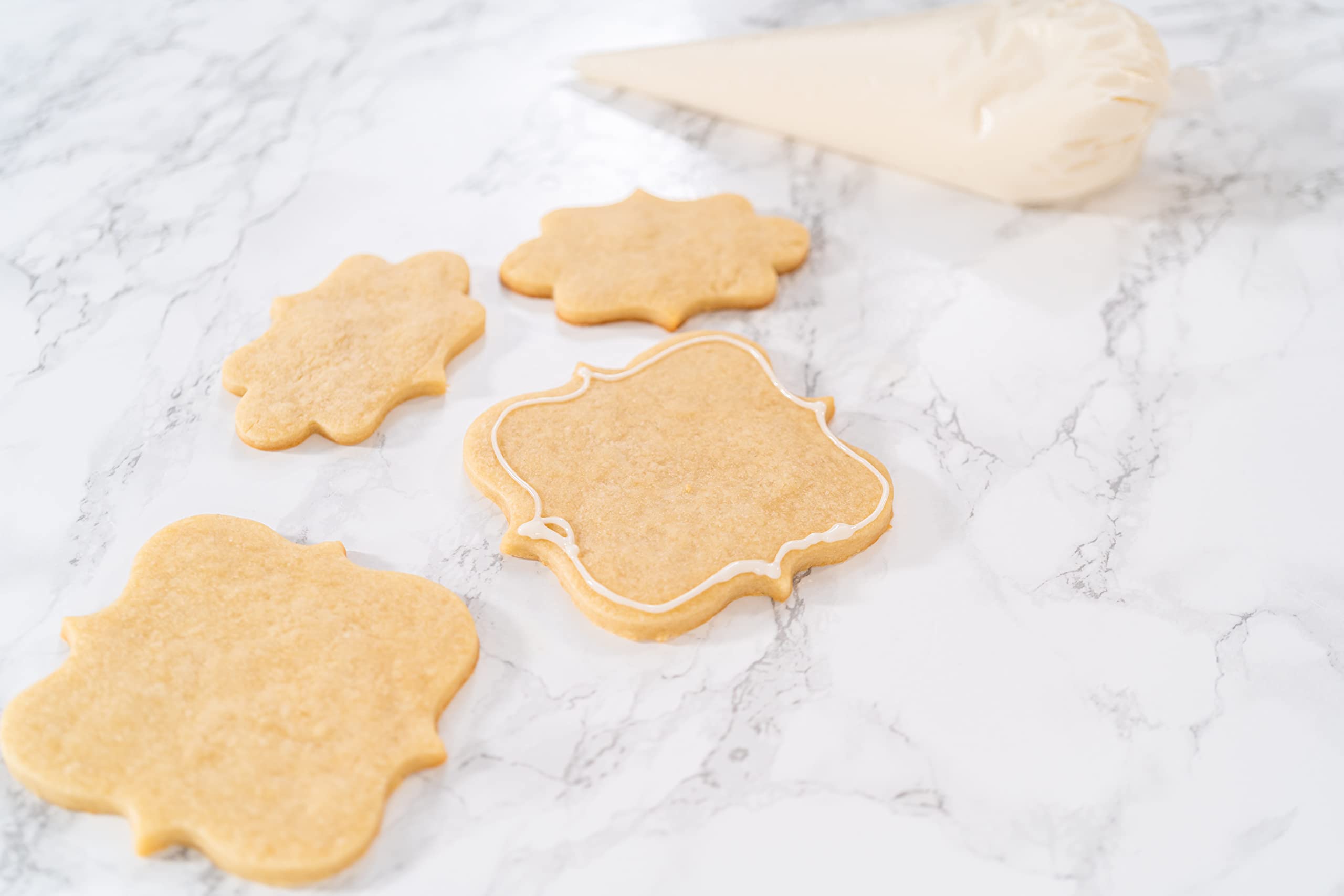 Bakerpan Stainless Steel Plaque Cookie Cutters Shapes, Frame Cookie Cutters For Baking - Set Of 2