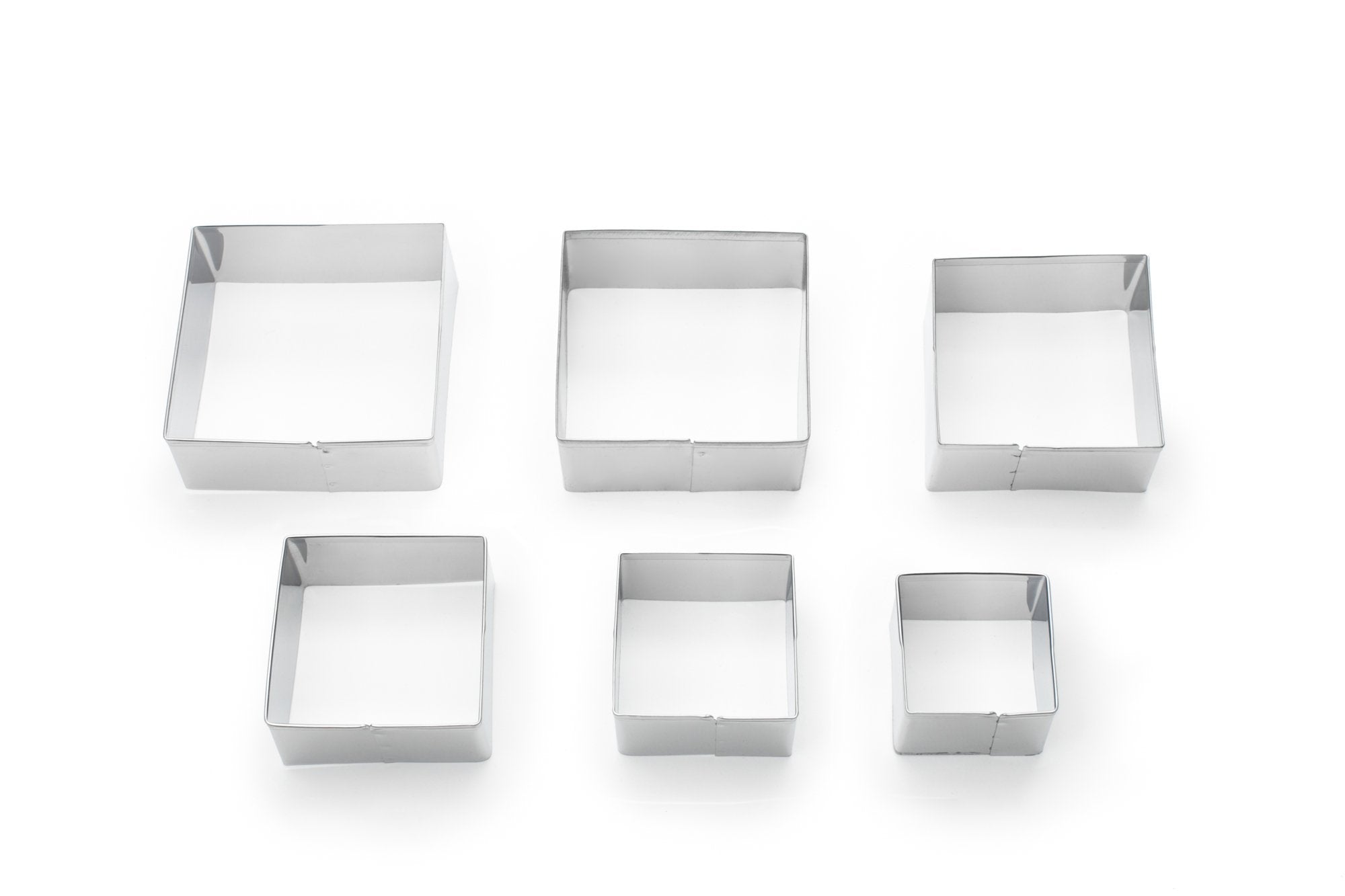Fox Run, 1 x 2.75 x 2.75 inches, Square Cookie Cutter Set