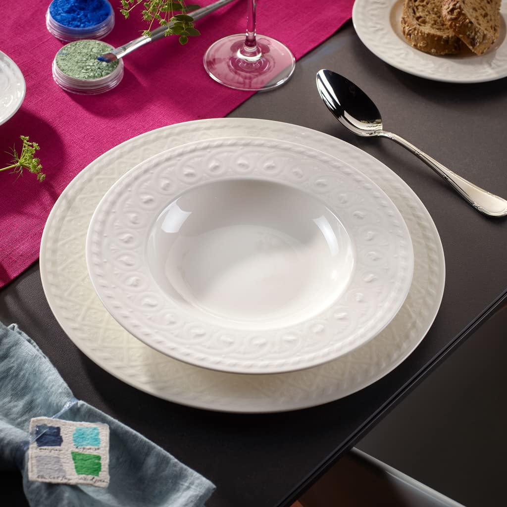 Villeroy & Boch - 1046002700 Villeroy & Boch Cellini Rim Soup, 9.5 Oz, White