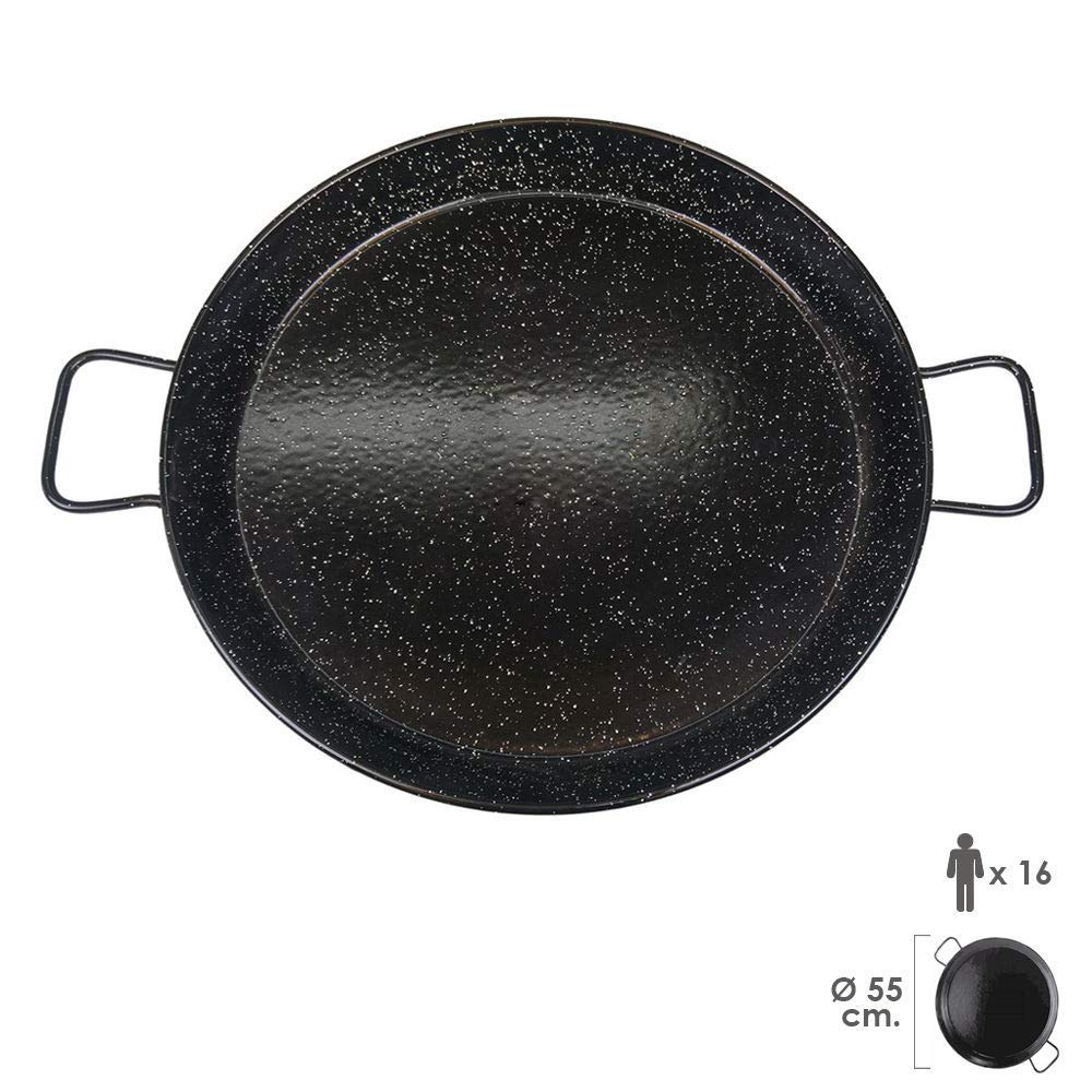 Garcima 22-Inch Enameled Steel Paella Pan  55cm