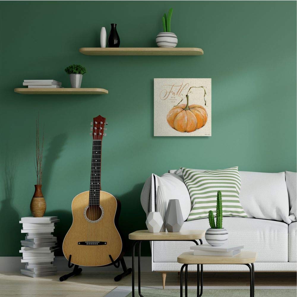 Stupell Industries Fall Is My Favorite Color Orange Pumpkin Seasonal Word Design, Designed By Stephanie Workman Marrott Wall Art
