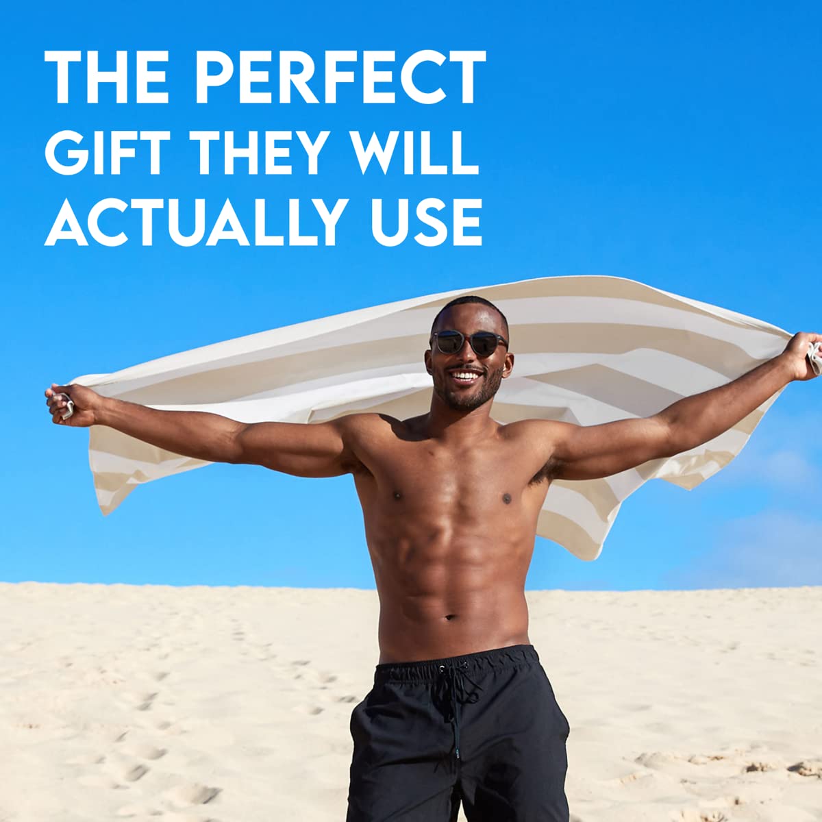 Dock & Bay Customized Beach Towel - Quick Dry, Sand Free - Compact, Lightweight - 100% Recycled - Includes Bag - Cabana - Bora B