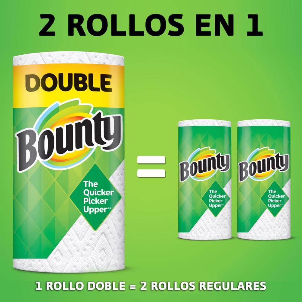 Bounty Select-A-Size Paper Towels, White, 6 Double Rolls = 12 Regular Rolls (Packaging May Vary)