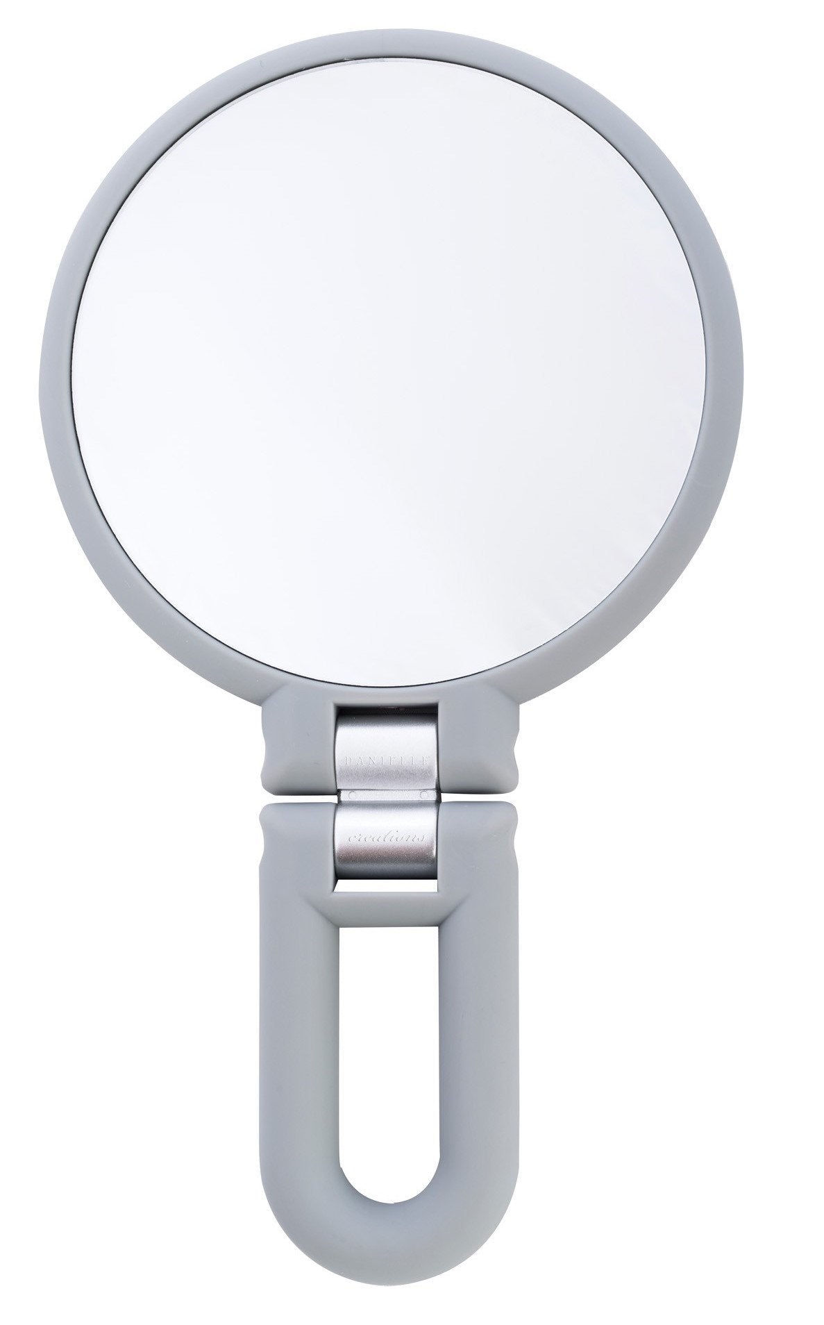 Danielle Magnification Folding Makeup Mirror, Grey, 15X