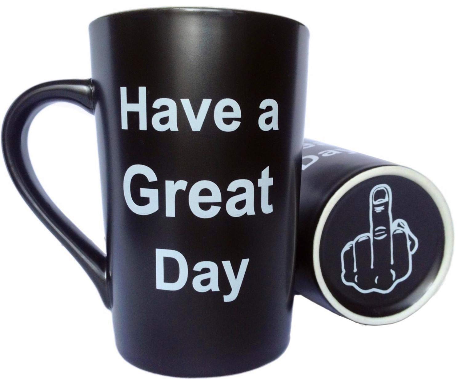 Mauag Funny Christmas Gifts Coffee Mug Have A Great Day Cup Black, Best Father'S Day And Mother'S Day Gag Gift, 13 Oz