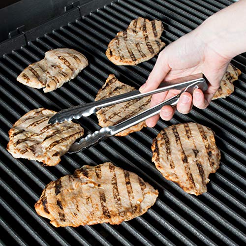Edlund tongs kitchen commercial salad tongs gravity tongs 9 inch heavy duty stainless steel - 4409 HDL NO INTERLOCK MECHANISM