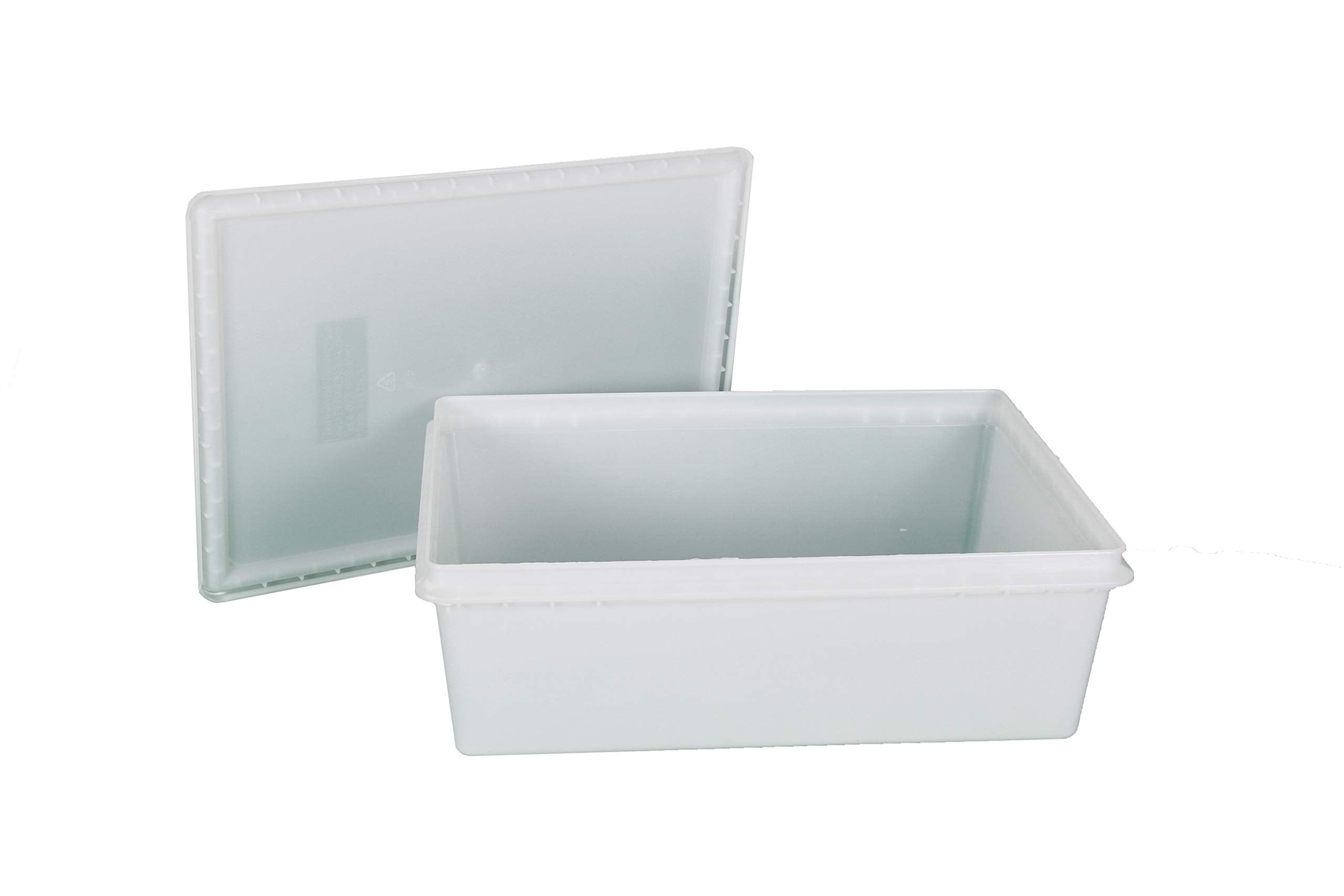 Fish Tubs/Food Storage Bins 25Lb 11.5'' X 15.5'' X 5'', Pack Of 20- Deep Container Bases Only