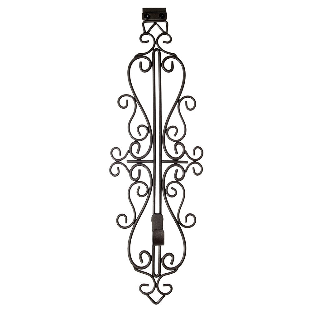 [Front Door WREATH HANGER] - Colonial Design | ADJUSTABLE Hook Length for Tall and Small Doors | PADDING to Prevent Damage like 