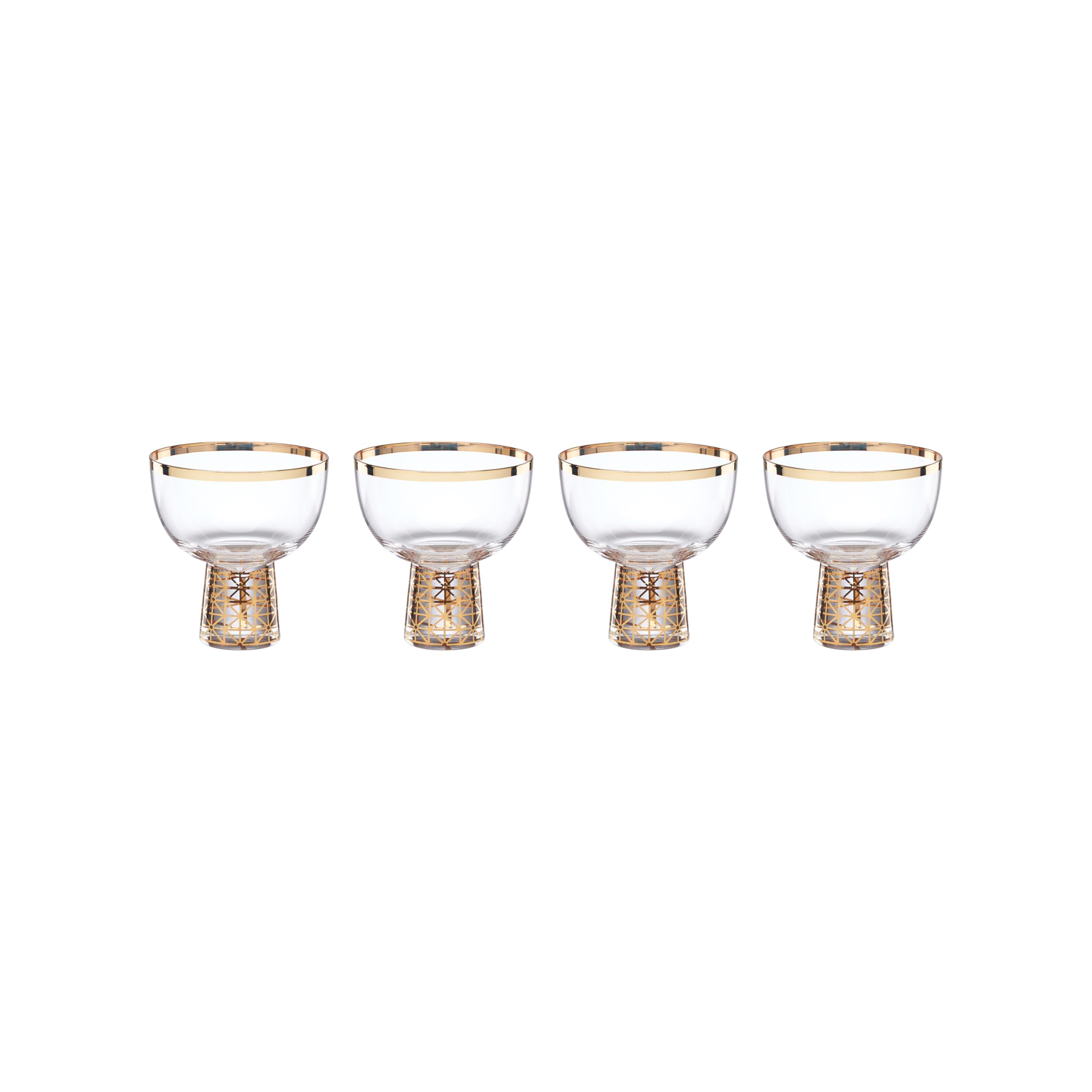 Lenox 897410 Tuscany Classics Gold Frost Coupes, Set of 4