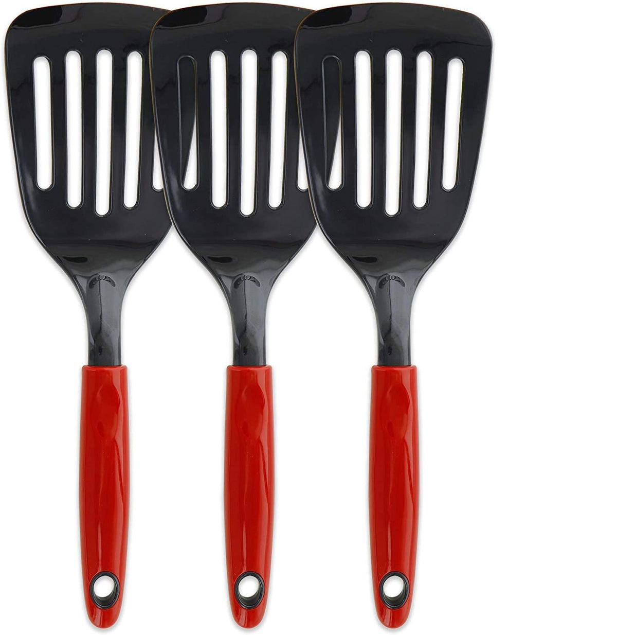 Ram Pro Short Nylon Turner Kitchen Cooking Utensil Made Of Heat Resistant Nylon Ideal For Easy Food Preparation Or Serving (Red)