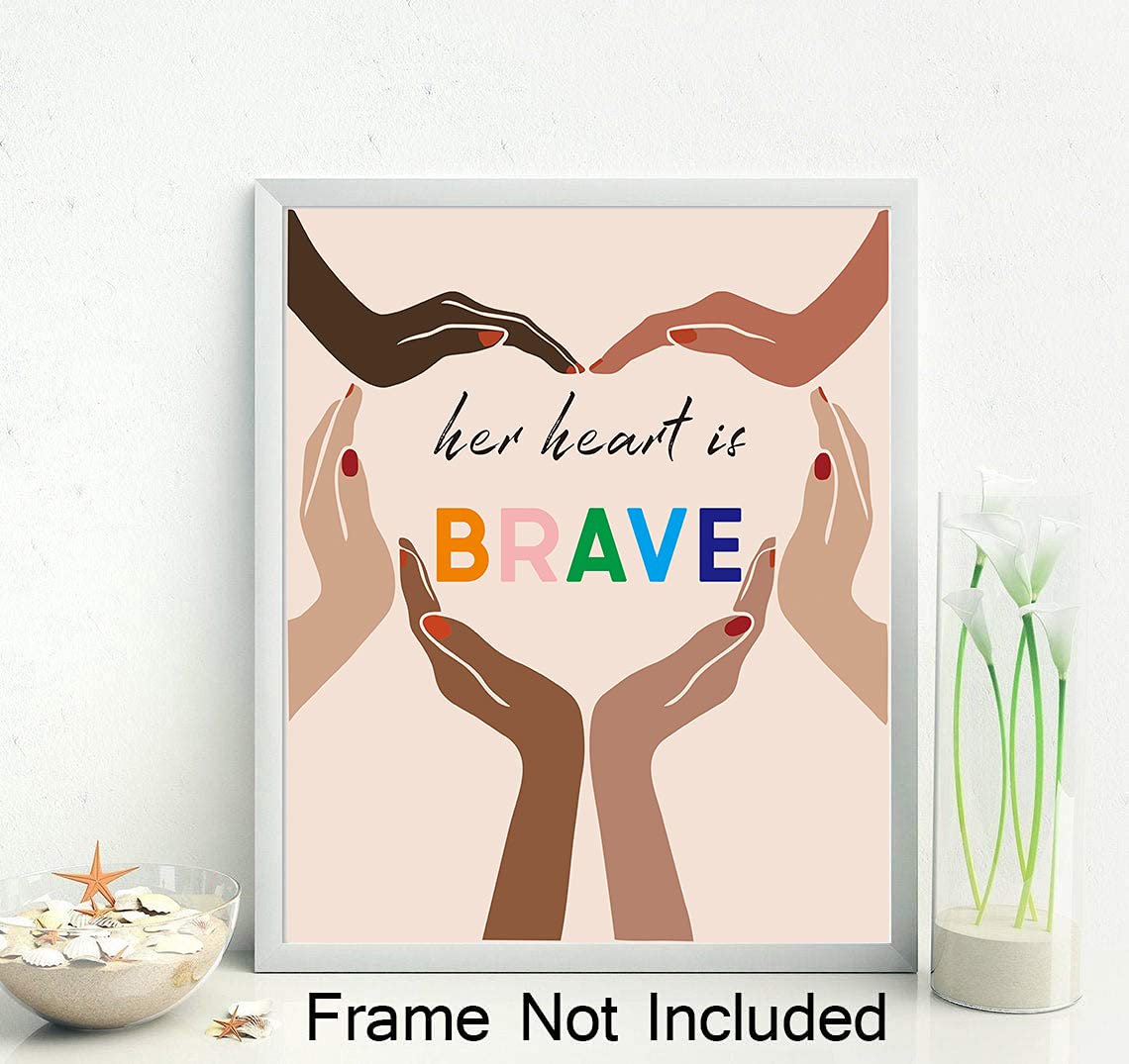 Tanxm Girl Power Diversity Poster,Inspirational Feminist Art Printing,Feminist Equality Art,Feminist Quote Poster,Perfect For Gi