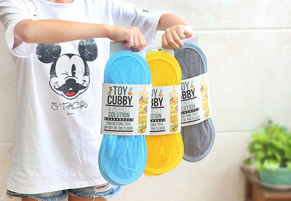 Leoyoubei 2 Pack Foldable Hanging Basket Organize The Suspension of Storage Items  Mesh Hanging Storage with 4 Compartments Organizing Children's Toys Shawls Hats and Mittens 43.5? x 12? Gray