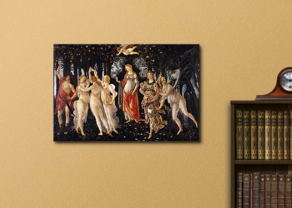 Allegory Of Spring By Botticelli Giclee Canvas Prints Wrapped Gallery Wall Art | Stretched And Framed Ready To Hang - 24 X 36