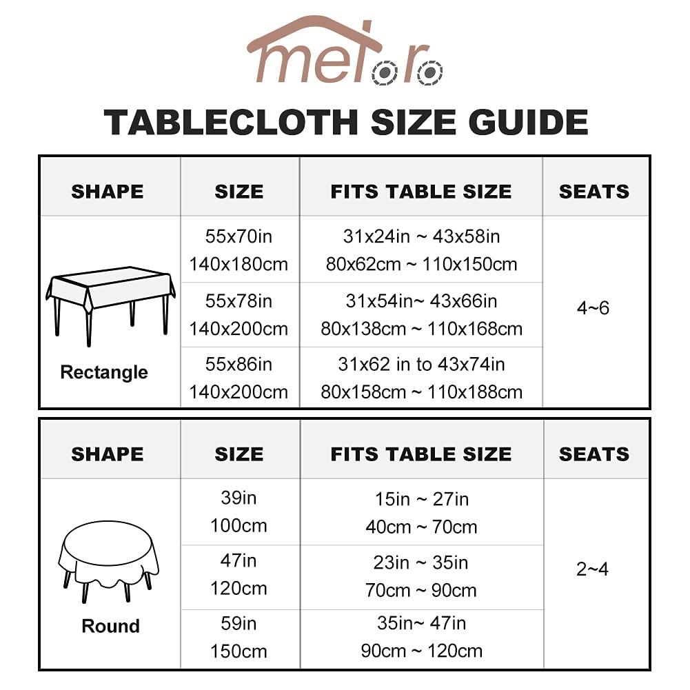 meioro Round Tablecloth White Cotton Tablecloth for Rectangle Tables  39 Inch Checkered Tassel Tablecloths Dust-Proof Rectangular Table Cover for Kitchen Dinning Tabletop Home  Outdoor Use