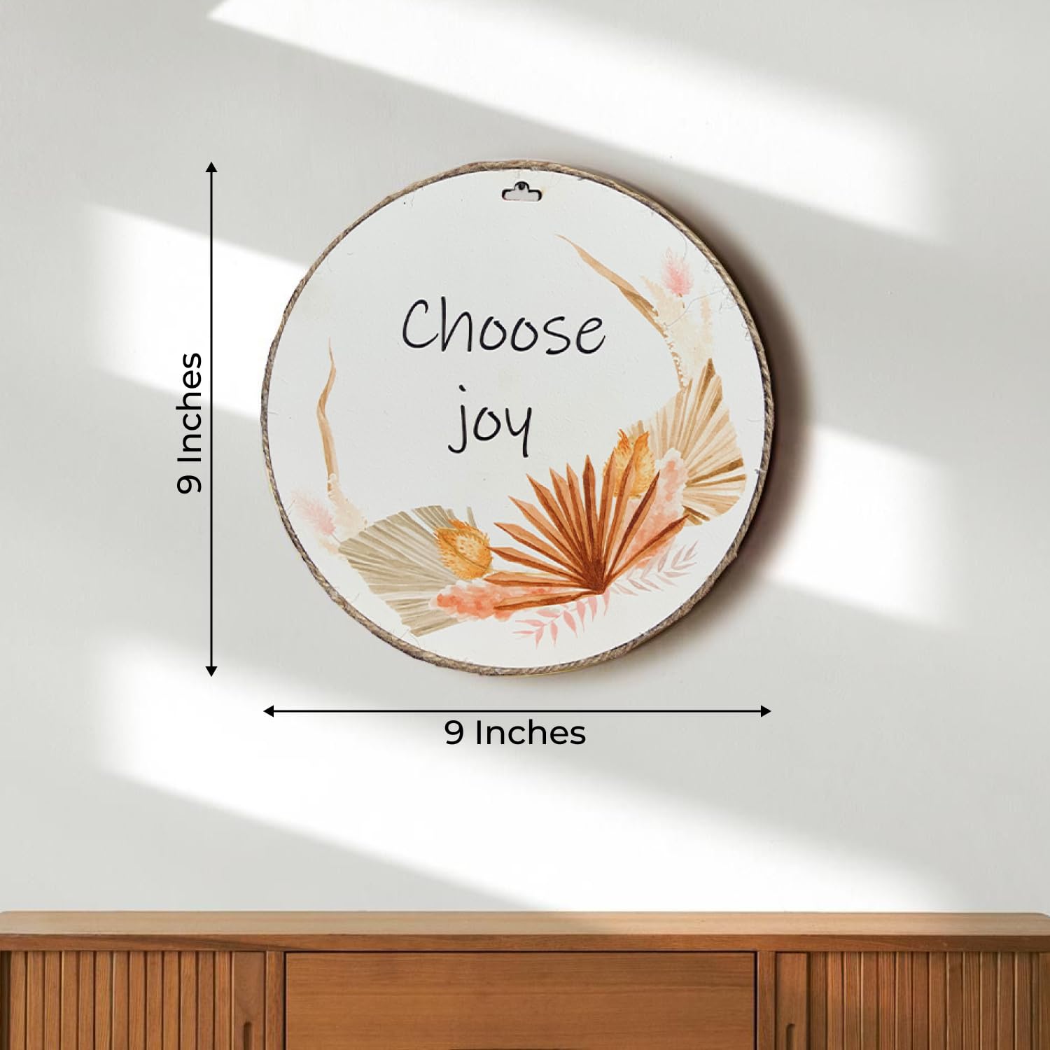 Chalk My Theme Choose Joy Positive Quote Wall Hangings For Home Decoration Wood Print Wooden Wall Art Decorative Item For Living