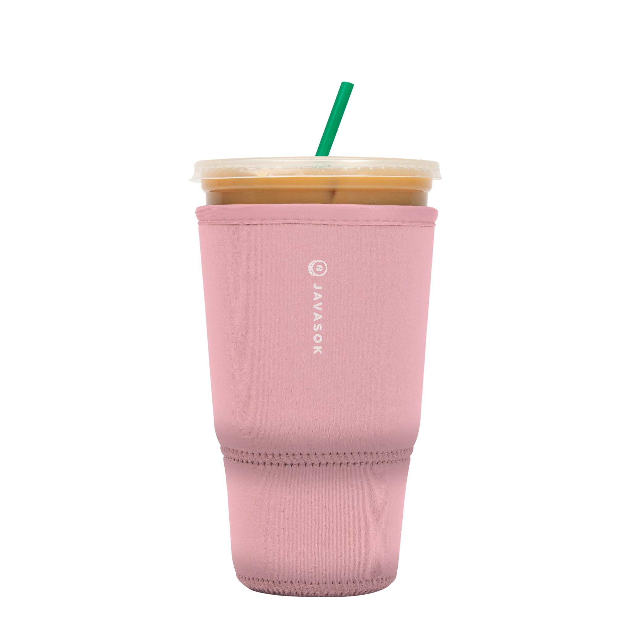 Sok It JavaSok Iced Coffee & Cold Soda Insulated Neoprene Cup Sleeve (Millennial Pink, XLarge: 38-42oz)