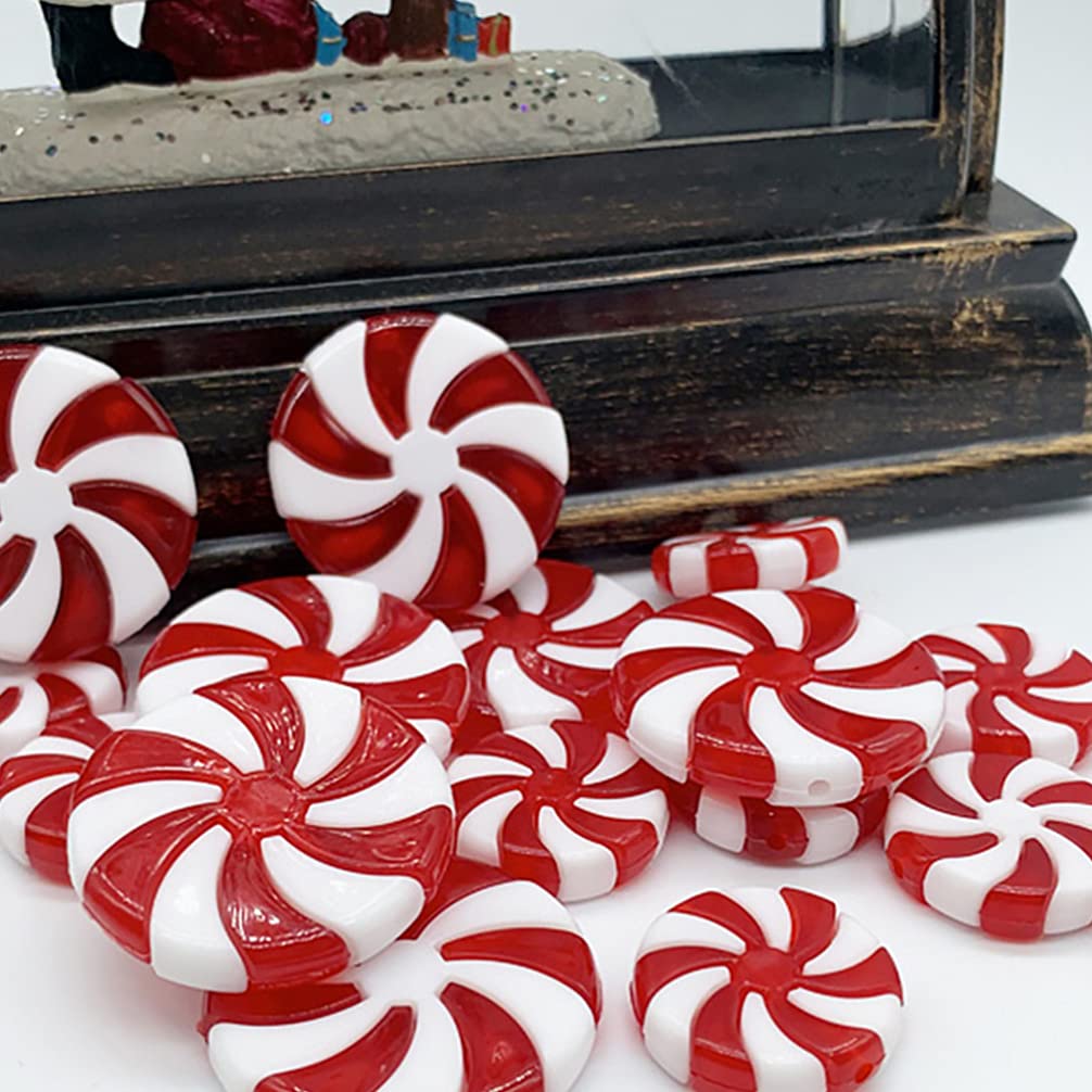 BESTOYARD 50pcs Christmas Lollipop Ornament Christmas Candy Ornaments Candy Hanging Ornaments for Christmas Tree Hanging Ornamen