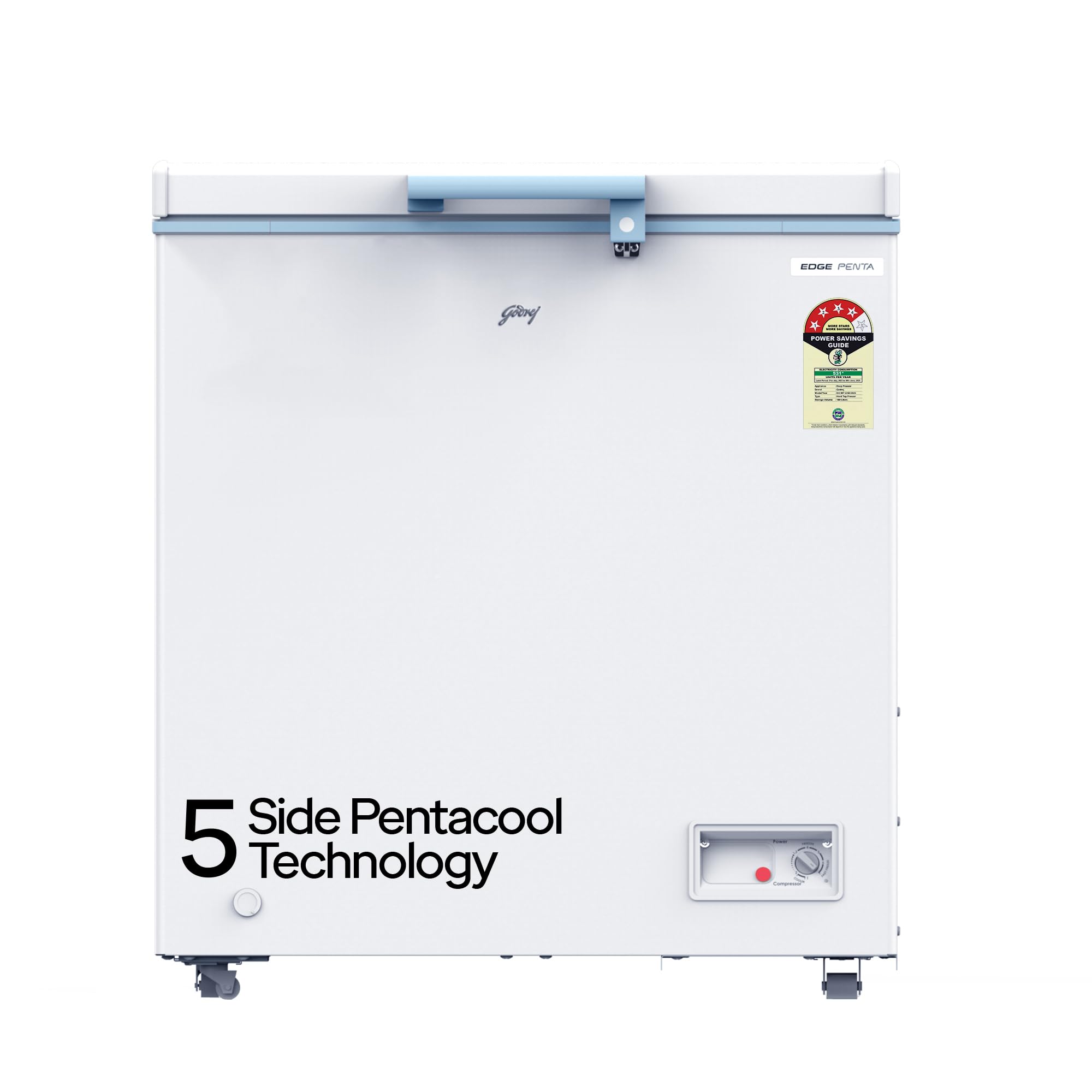 Godrej 207 L 4 Star, 5 Years Comprehensive Warranty, Single Door 4 Star Deep Freezer (Dh Epenta 225D 1Hcn Rw, White)