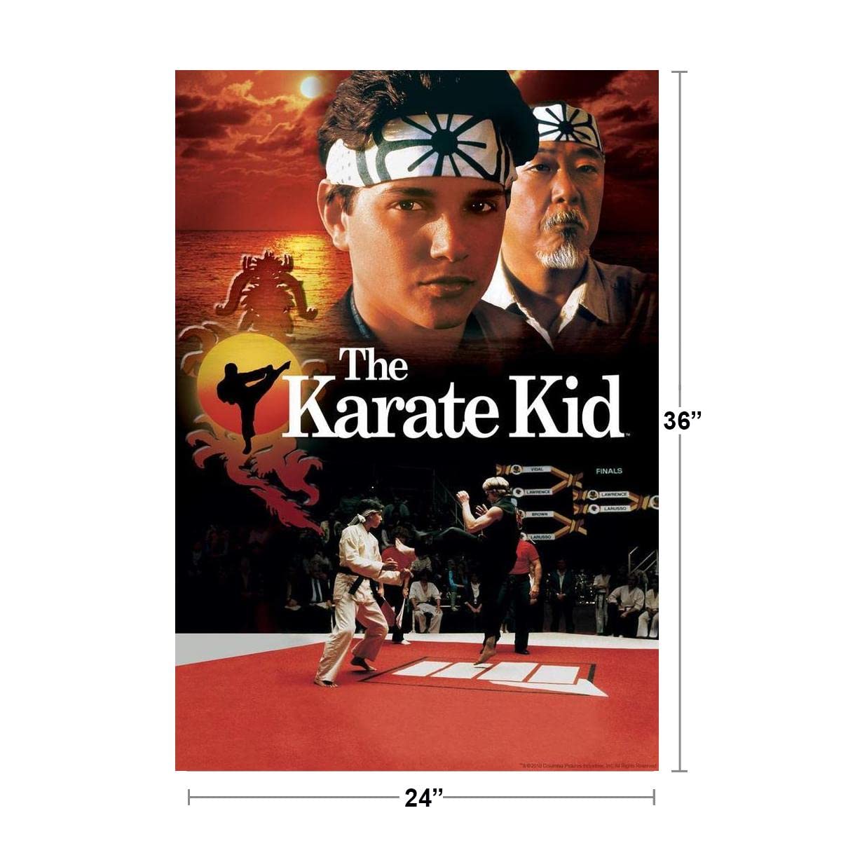 The Karate Kid All Valley Championship Tournament 1980S Movie Film Daniel Larusso Cobra Kai Cool Wall Art Print Poster 24X36
