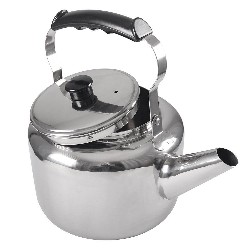 Lindy'S Stainless Steel 5-1/4 Quart Pot Kettle, Stovetop Tea Kettle, Water Kettle With Ergonomic Handle, Food Grade Stainless St